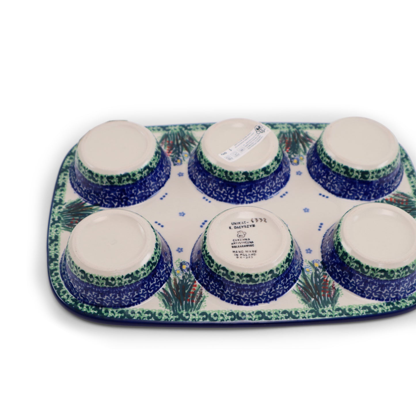 11"x8" Muffin Baker. Pattern: Riverside