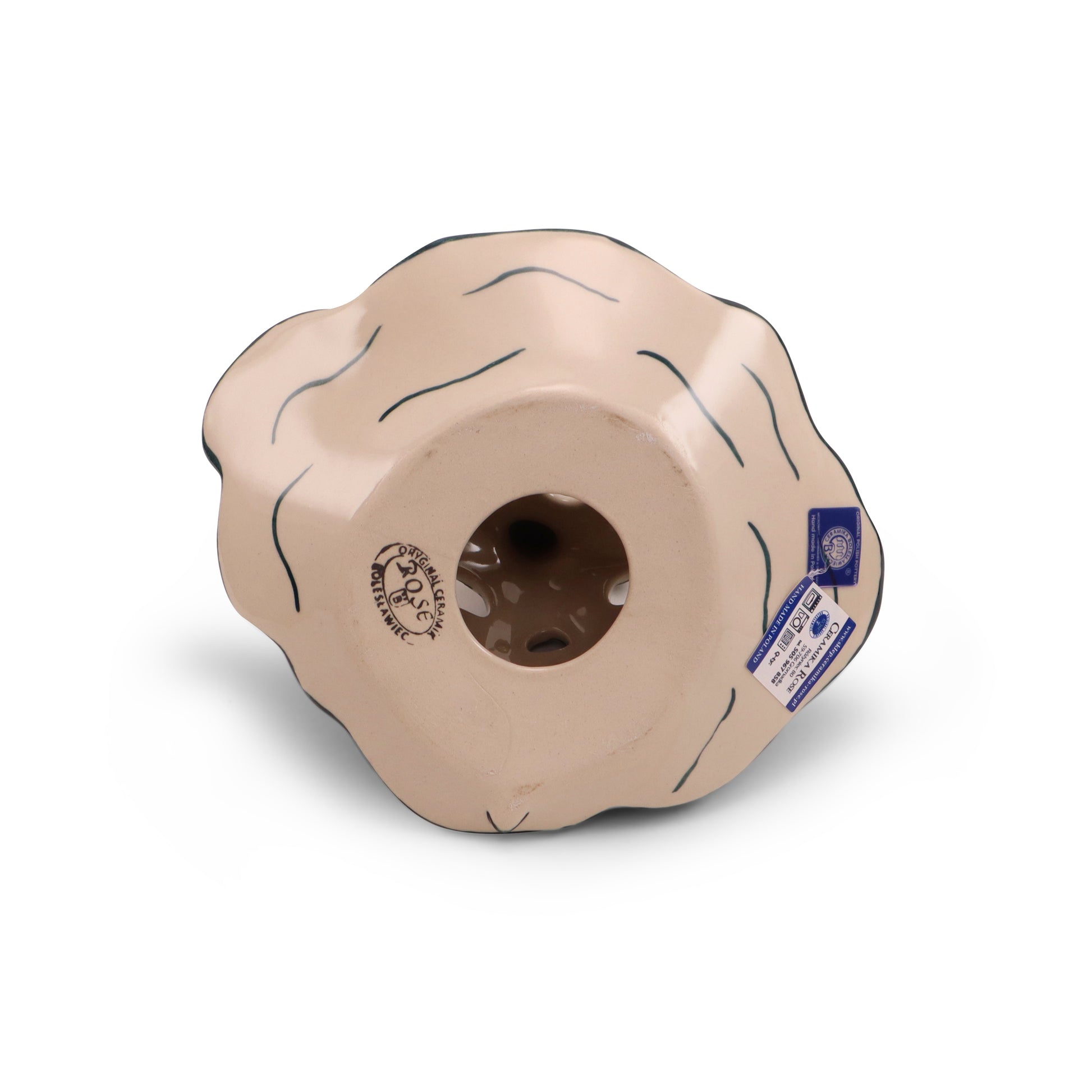 9"x9" Luminary Lady Figurine. Pattern: Owl Eye Emerald