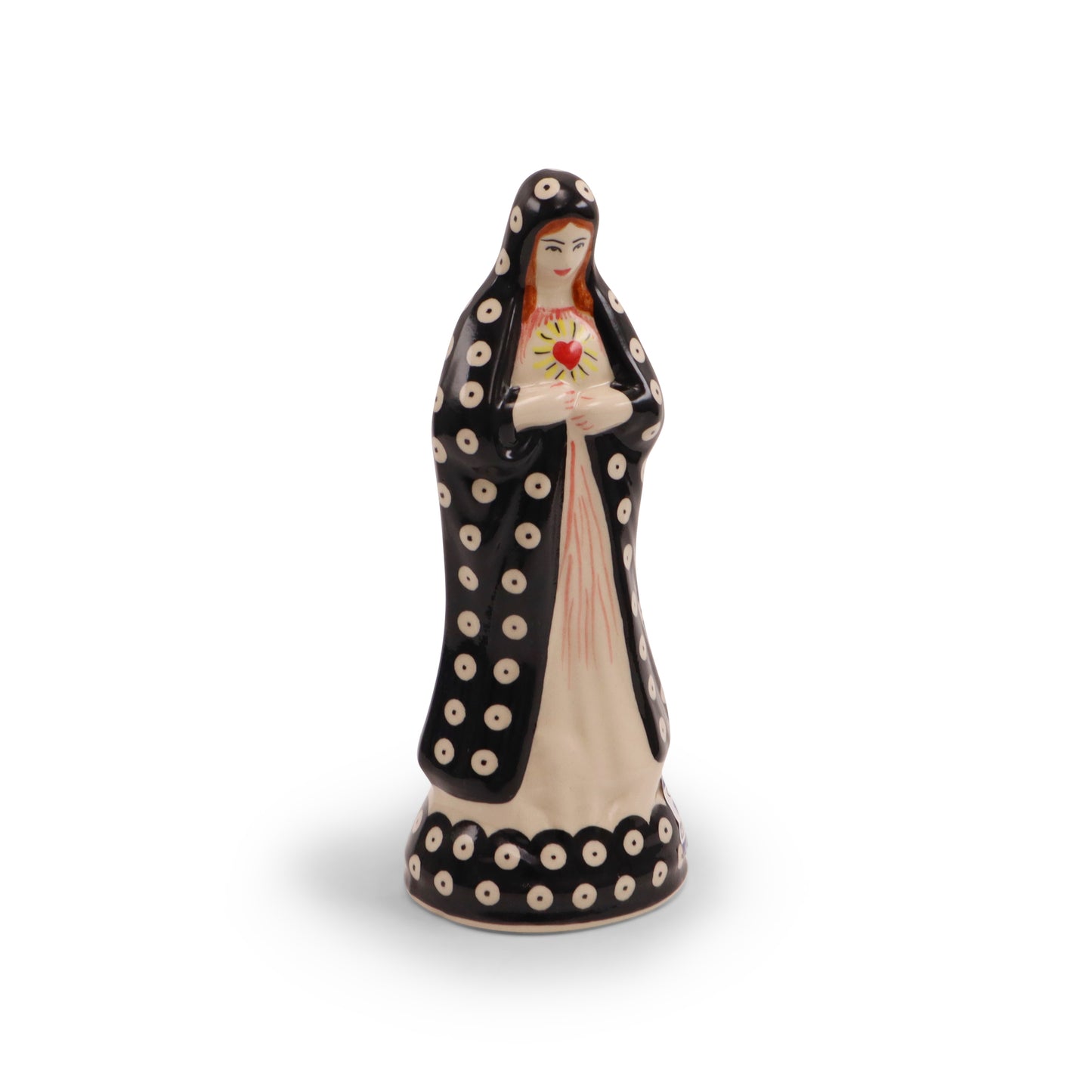 10"x4.5" St. Mary Figurine. Pattern: Black Madonna