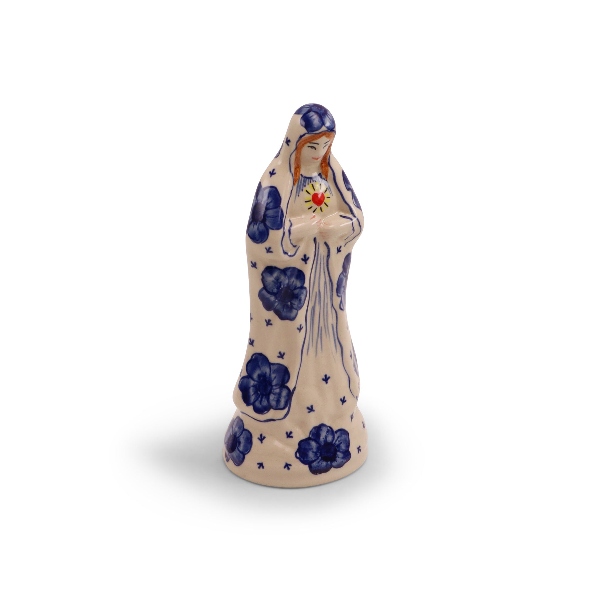 10"x4.5" St. Mary Figurine. Pattern: Night Sky