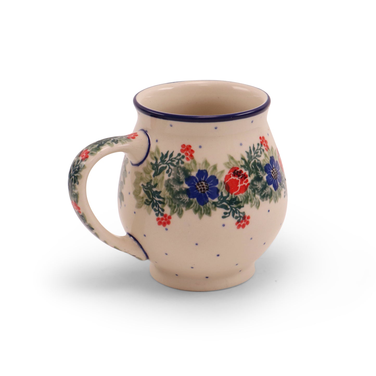 14oz Drop Mug. Pattern: Around the Clock