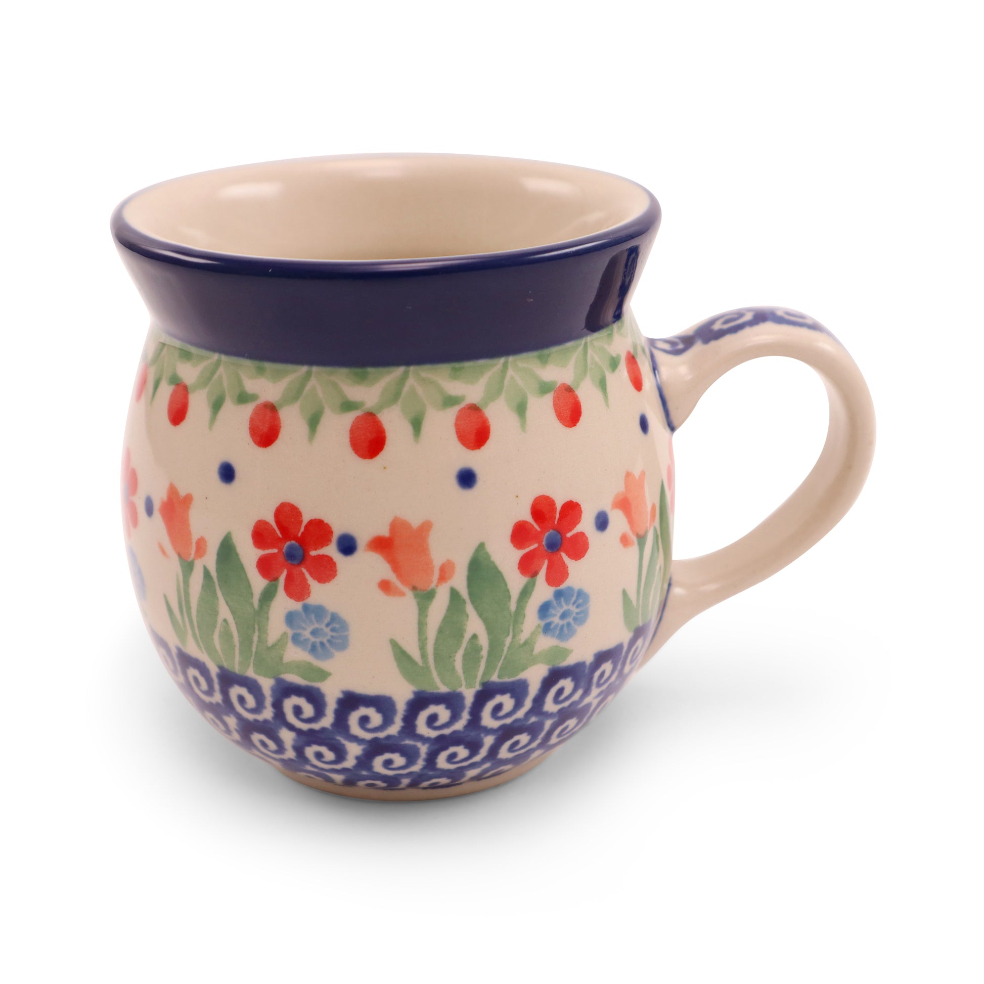 6oz Belly Mug.Pattern: Daisy Dream