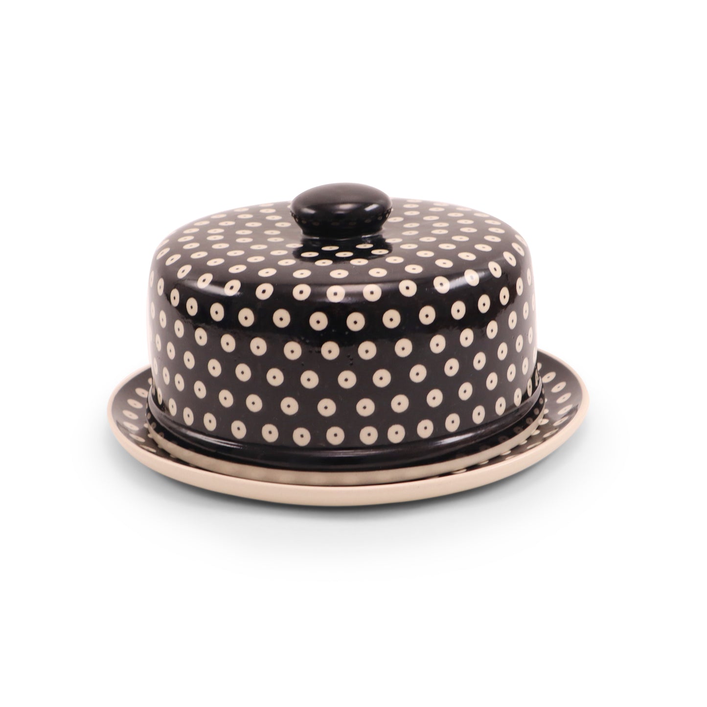 9.5"x4" 4Q Cheese Cover. Pattern: Owl Eye Onyx