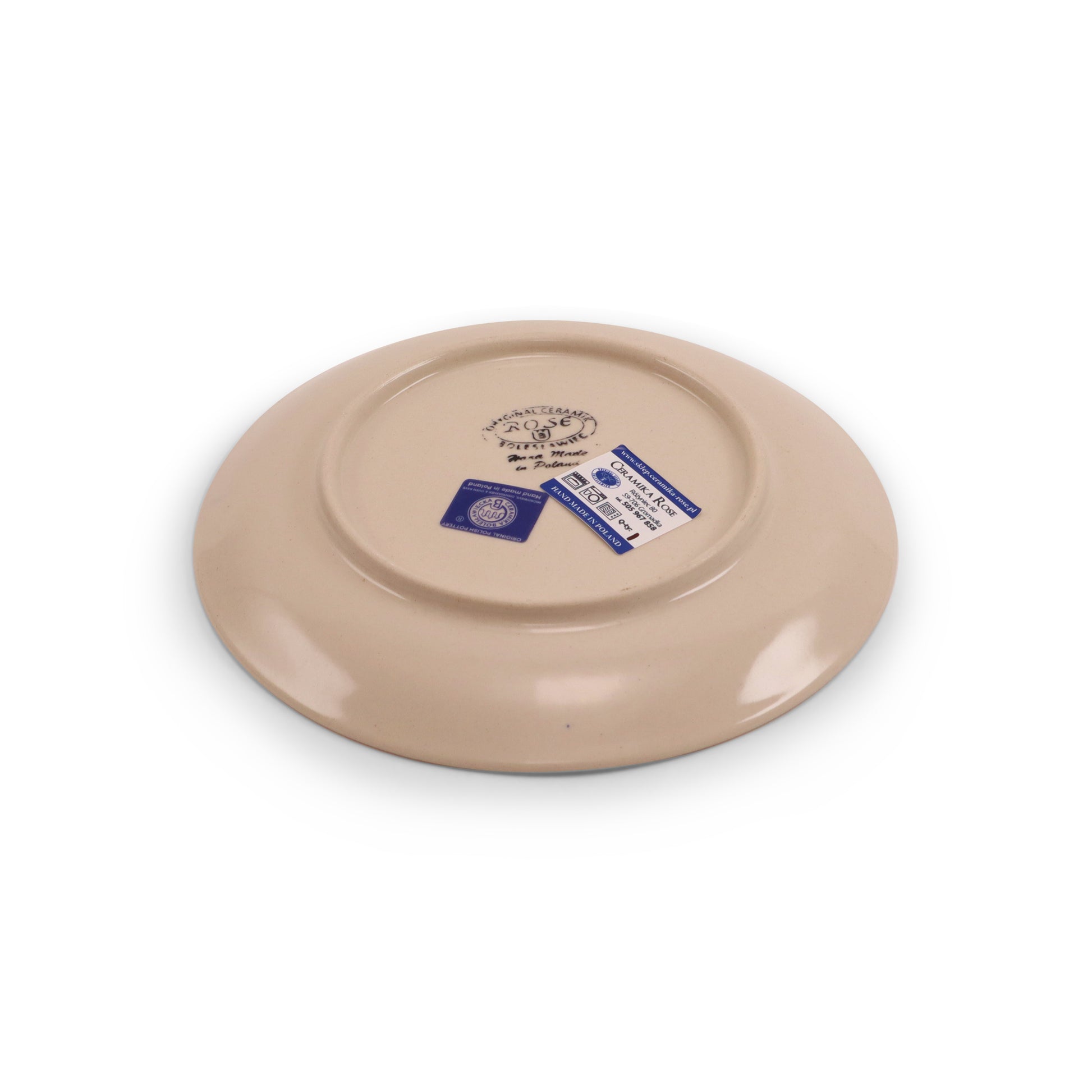 7.5" Dessert  Plate. Pattern: Owl Eye Cobalt