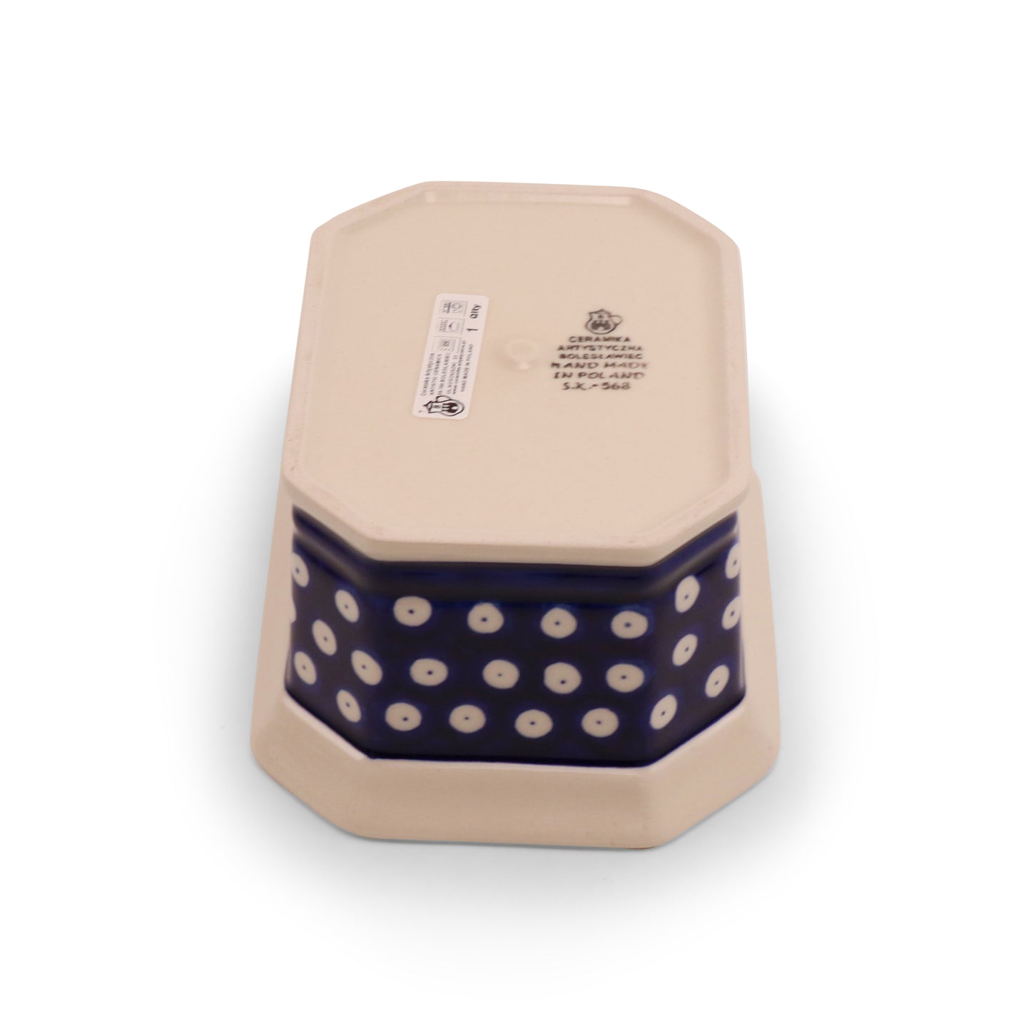 6.5"x5"x3.5 Octagonal Container Pattern: Owl Eye