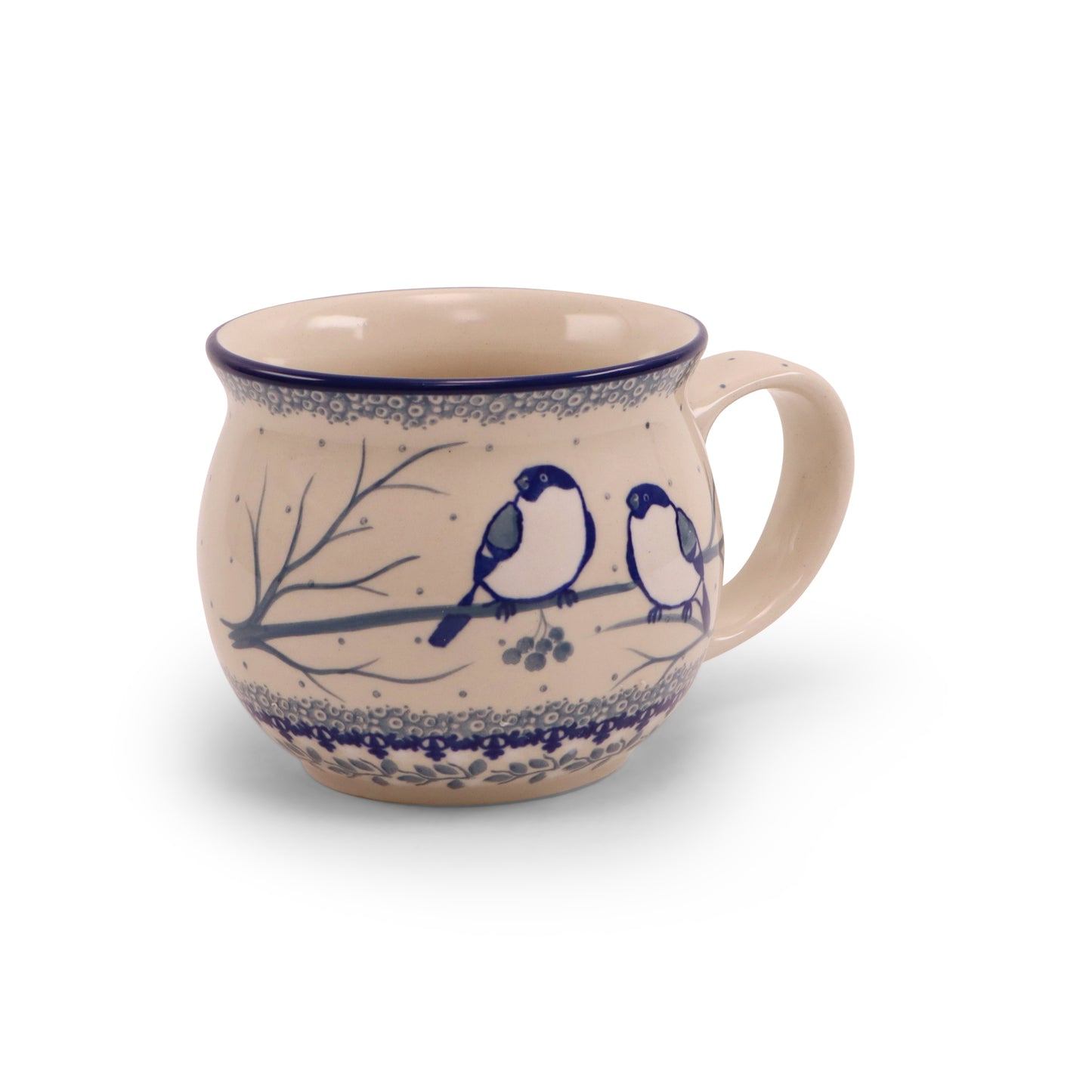 18oz Barrel Mug. Pattern: Chilled Couple