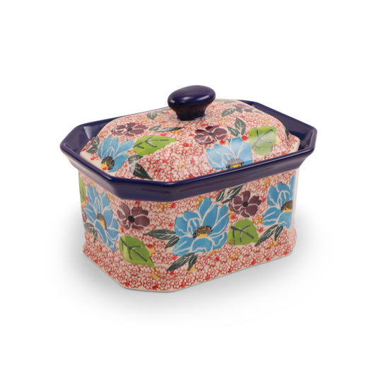 6.5"x5"x3.5 Octagonal Container Pattern: Summertime