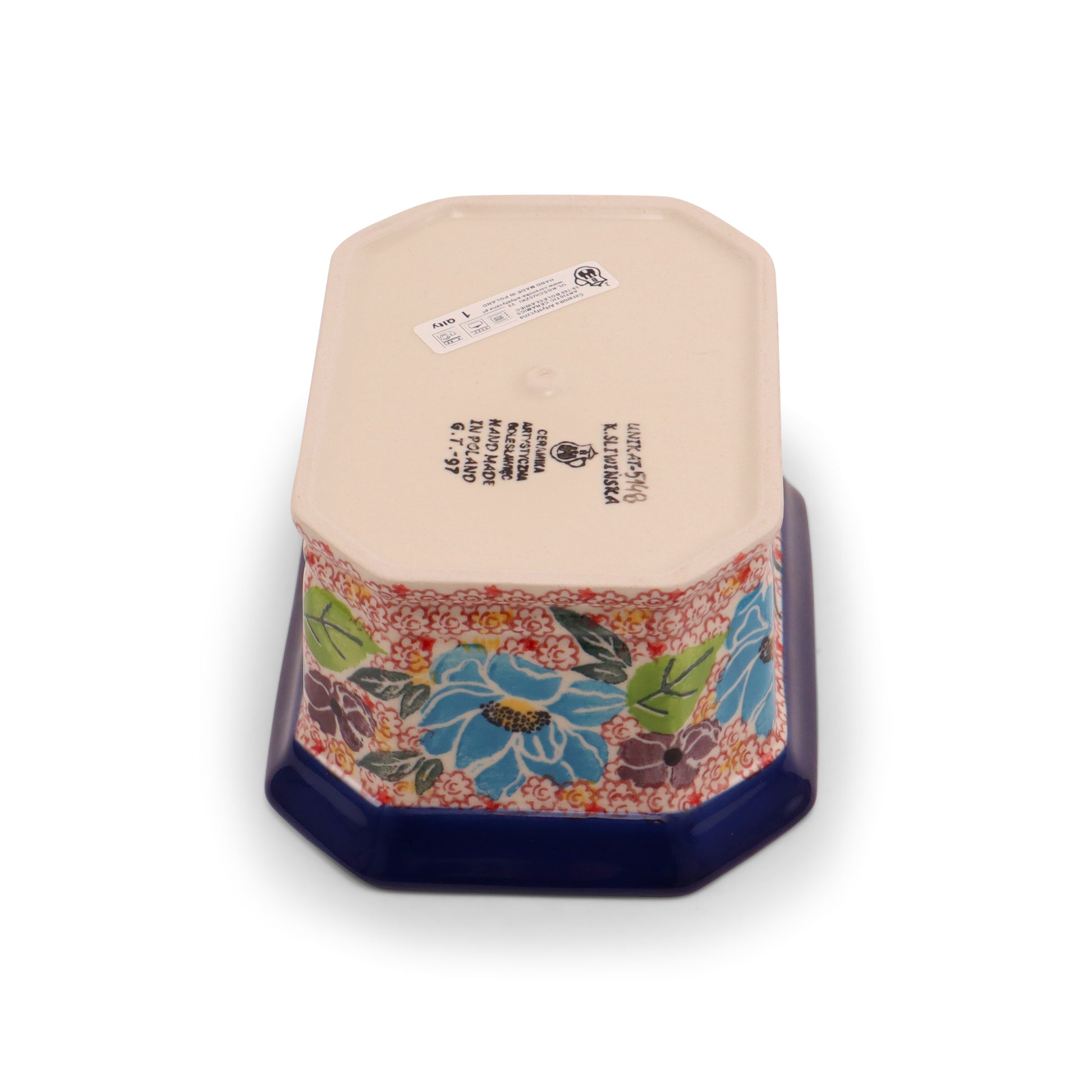 6.5"x5"x3.5 Octagonal Container Pattern: Summertime