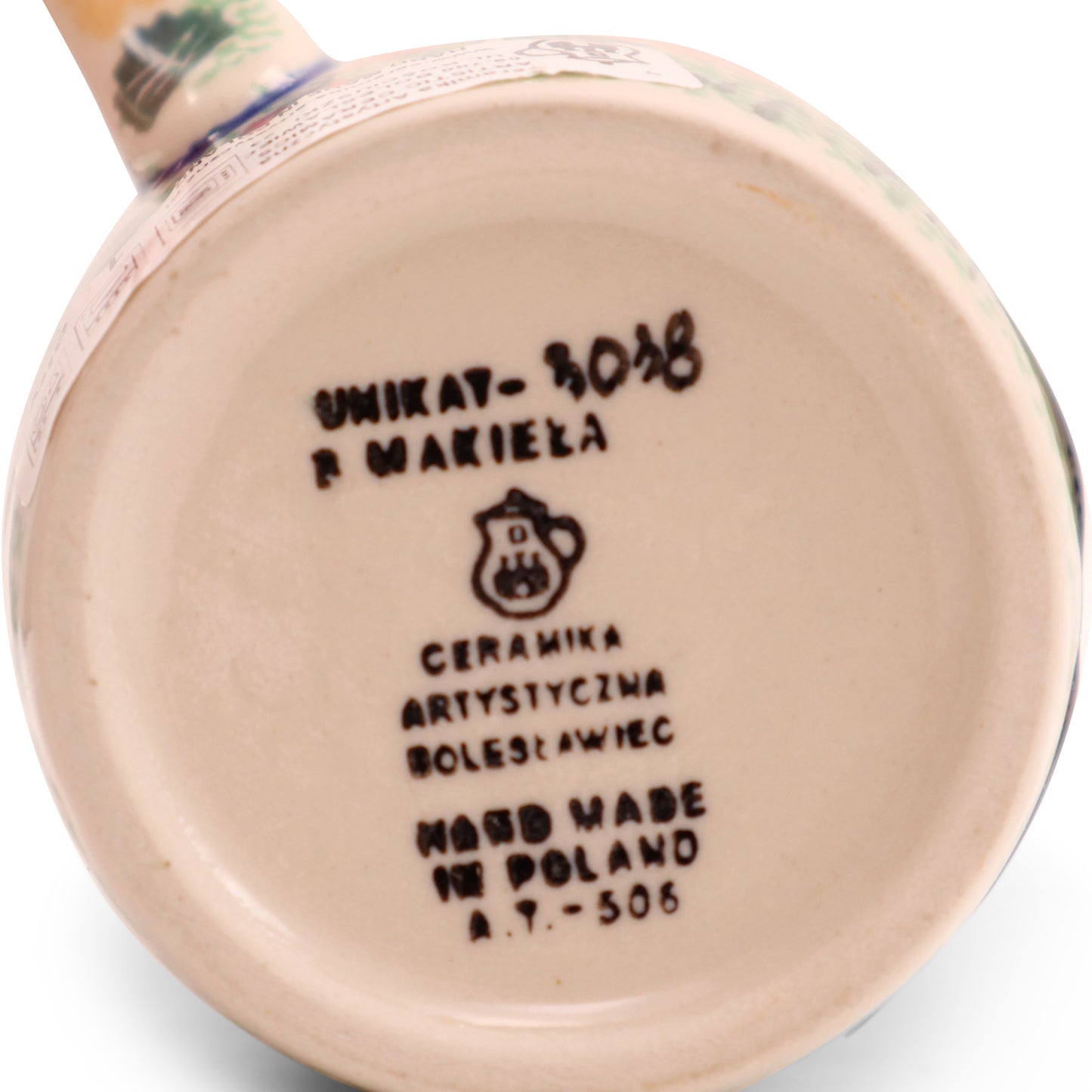 14oz Latte Mug .Pattern:Earth Meadow