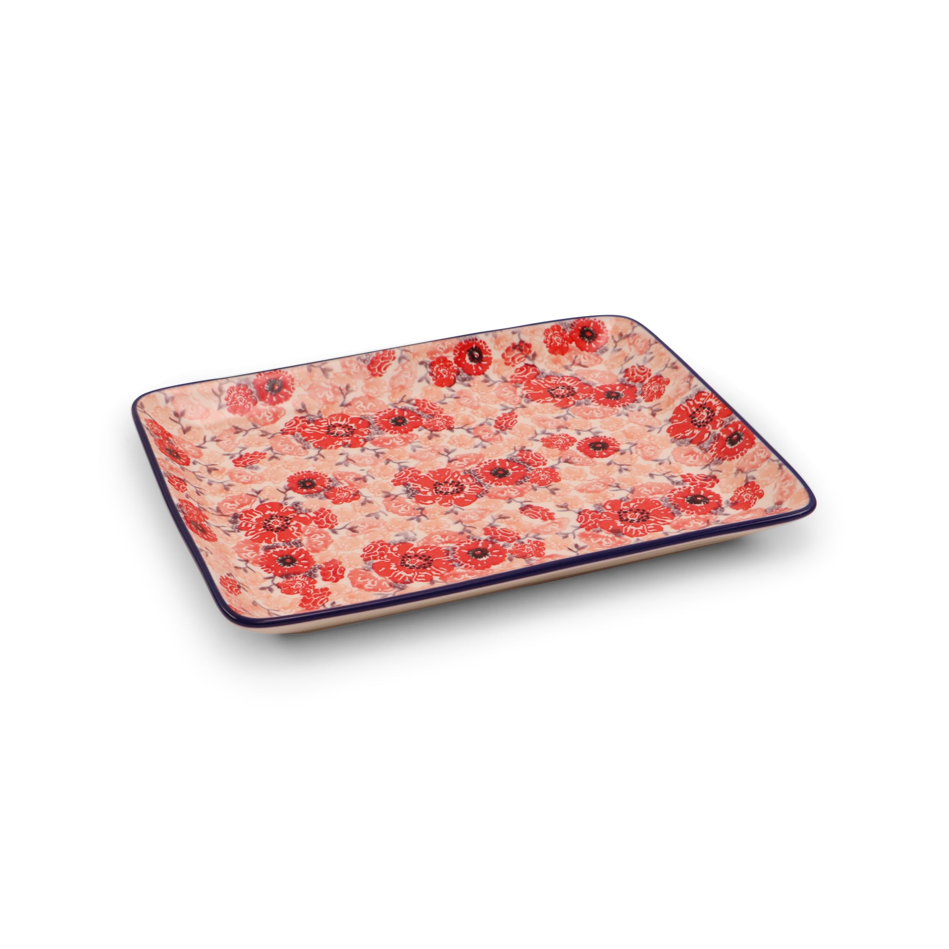 8.5"x10.5" Rectangular Tray Pattern: Rosé