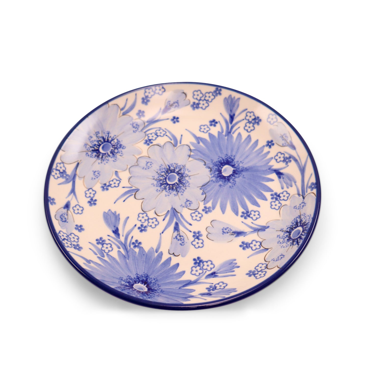 8" Dessert Plate .Pattern:Cobalt Cloud