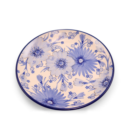 8" Dessert Plate .Pattern:Cobalt Cloud