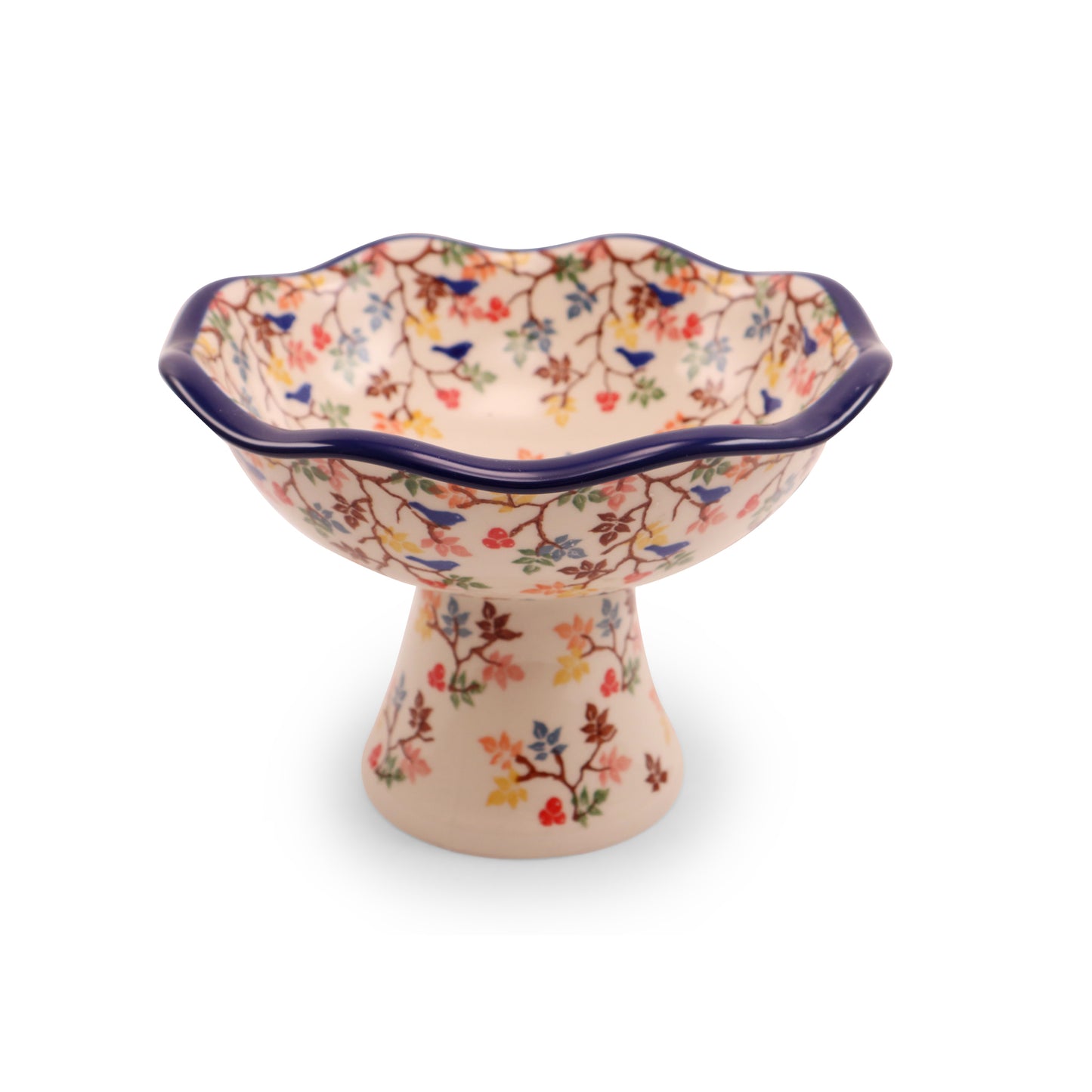 8"x5.5" Pedestal Bowl .Pattern:Central Park
