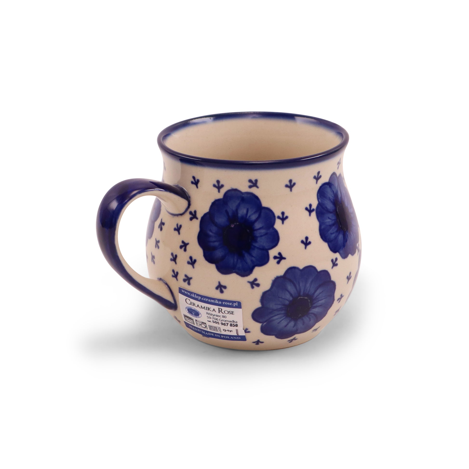 18oz Belly Mug. Pattern: Night Sky