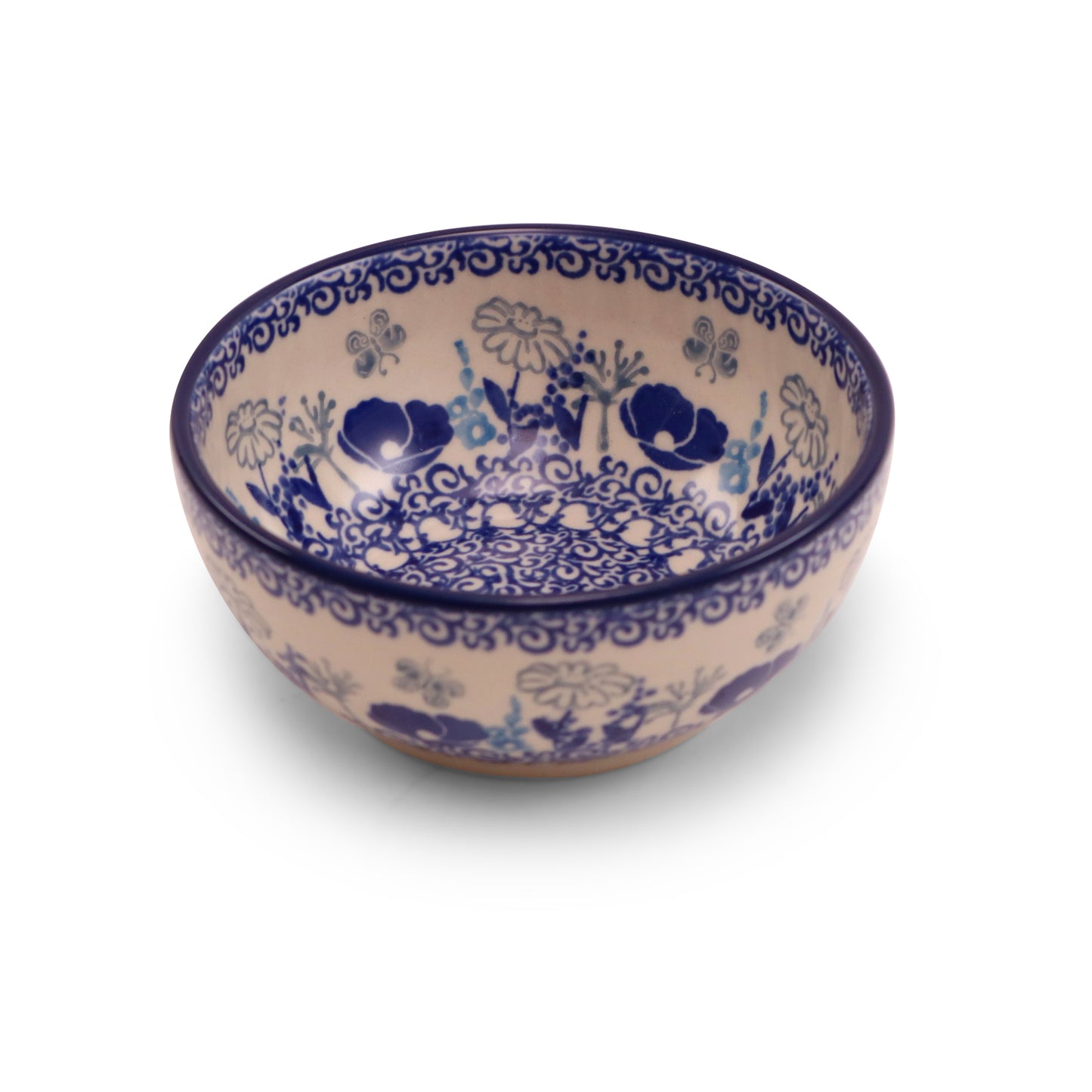4.5"x2" Dipping Bowl .Pattern:Cobalt Cloud