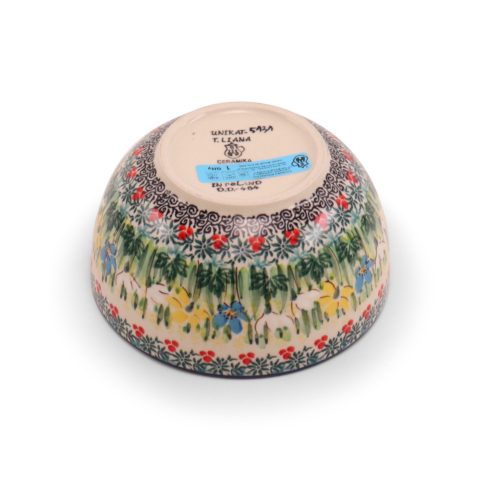 5.5"x2.5" Bowl. Pattern: Primarosa