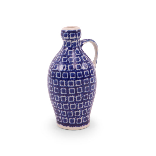3" Mini Vase. Pattern: Blue Tiles