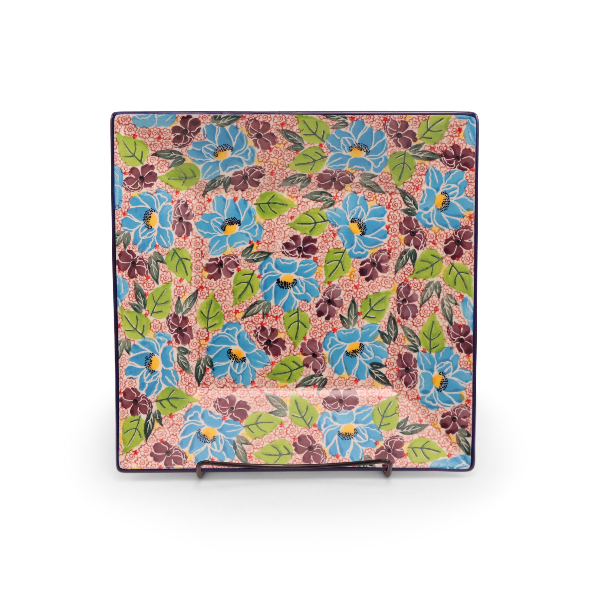 10"x10" Square Plate Pattern: Summertime