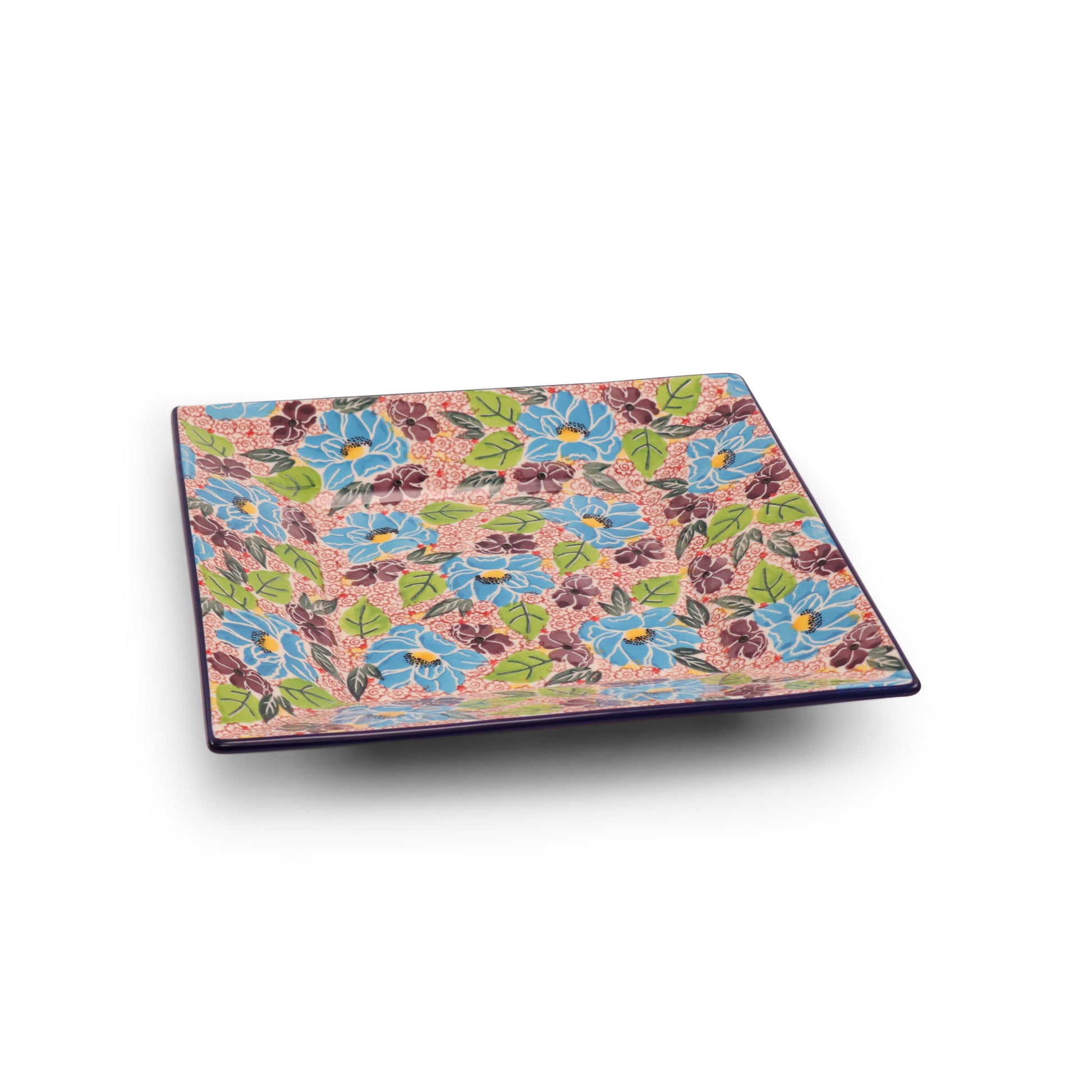 10"x10" Square Plate Pattern: Summertime