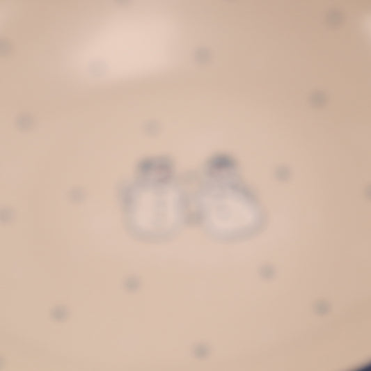 10"x3.5" Round Bowl .Pattern:Snowman Friends