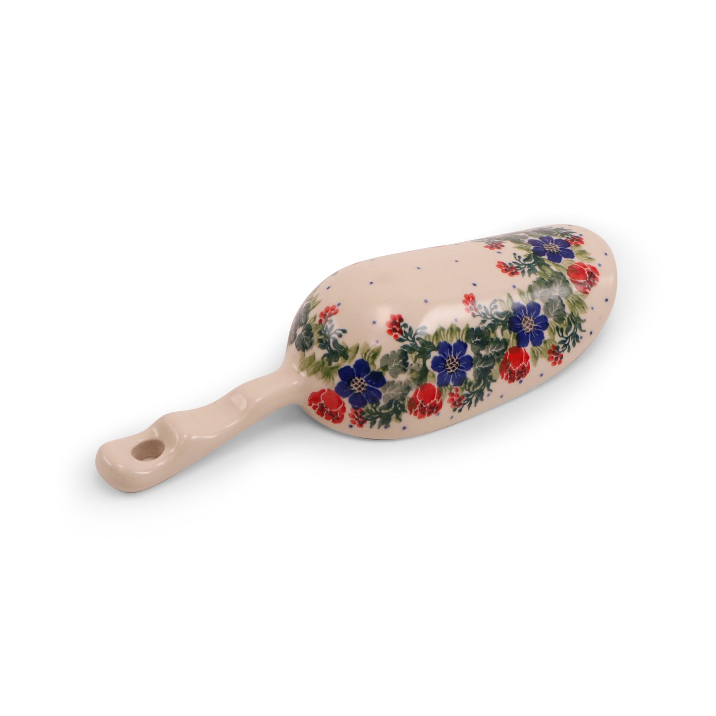 6"x3" Scoop. Pattern: Around the Clock