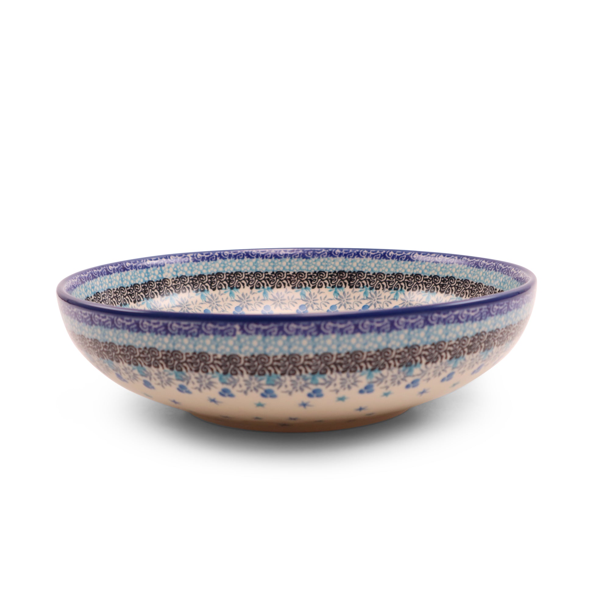 9"x2.5" Round Bowl .Pattern:Winter Cottage