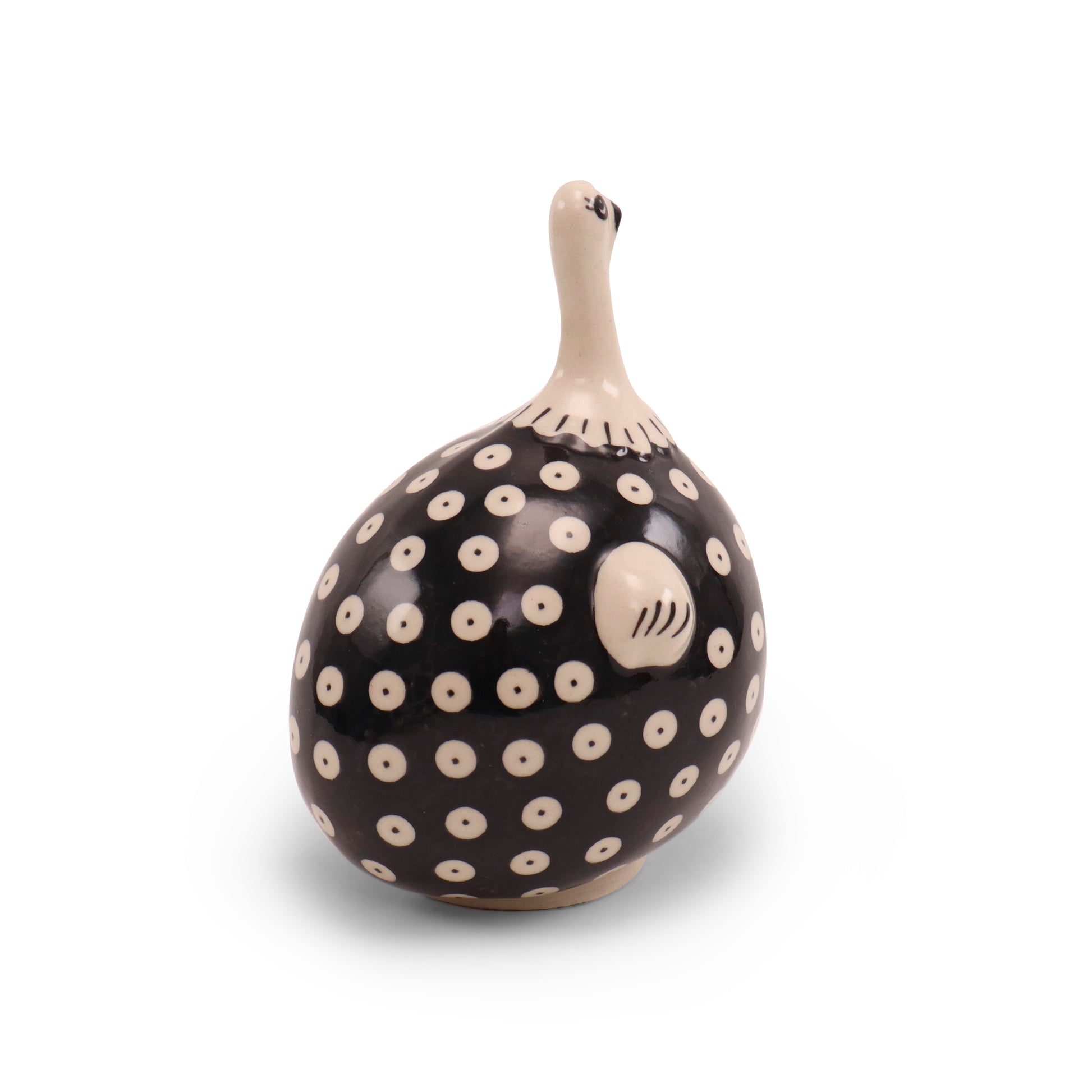 5"x6" Guinea Figurine. Pattern: Owl Eye Onyx