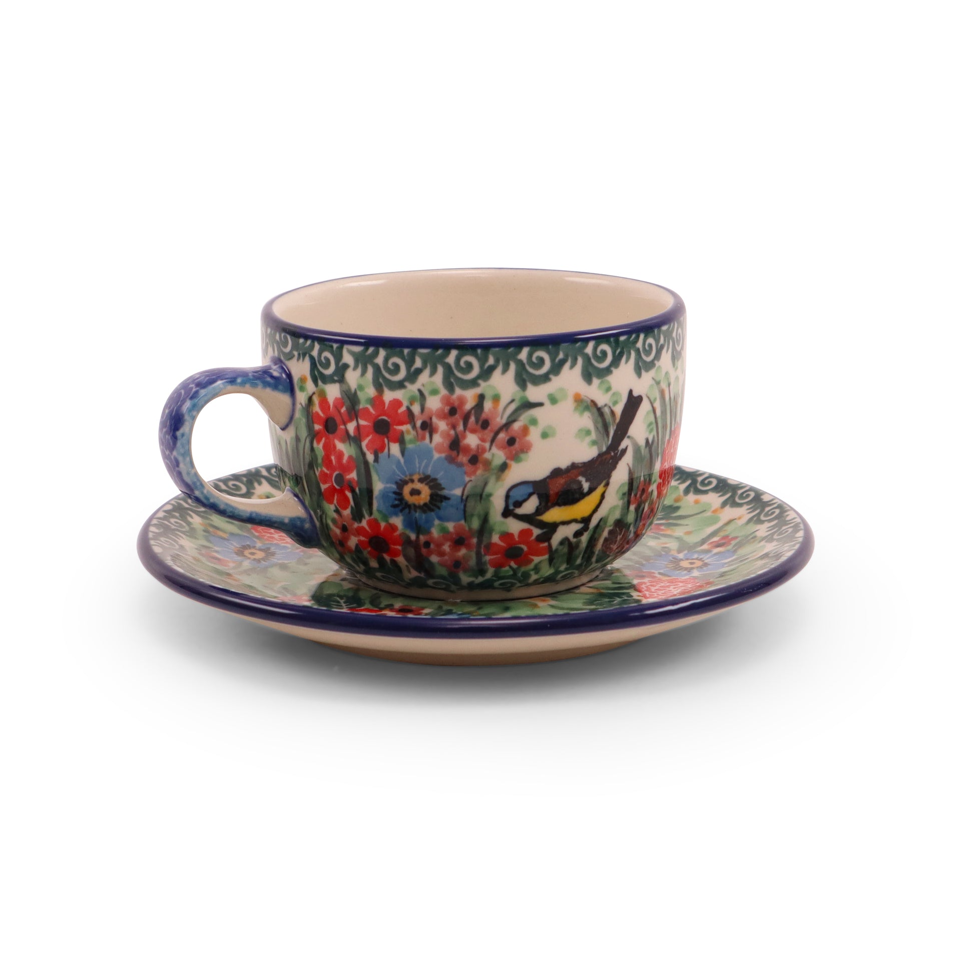 6oz Cup and Saucer. Pattern: Breakfast Time