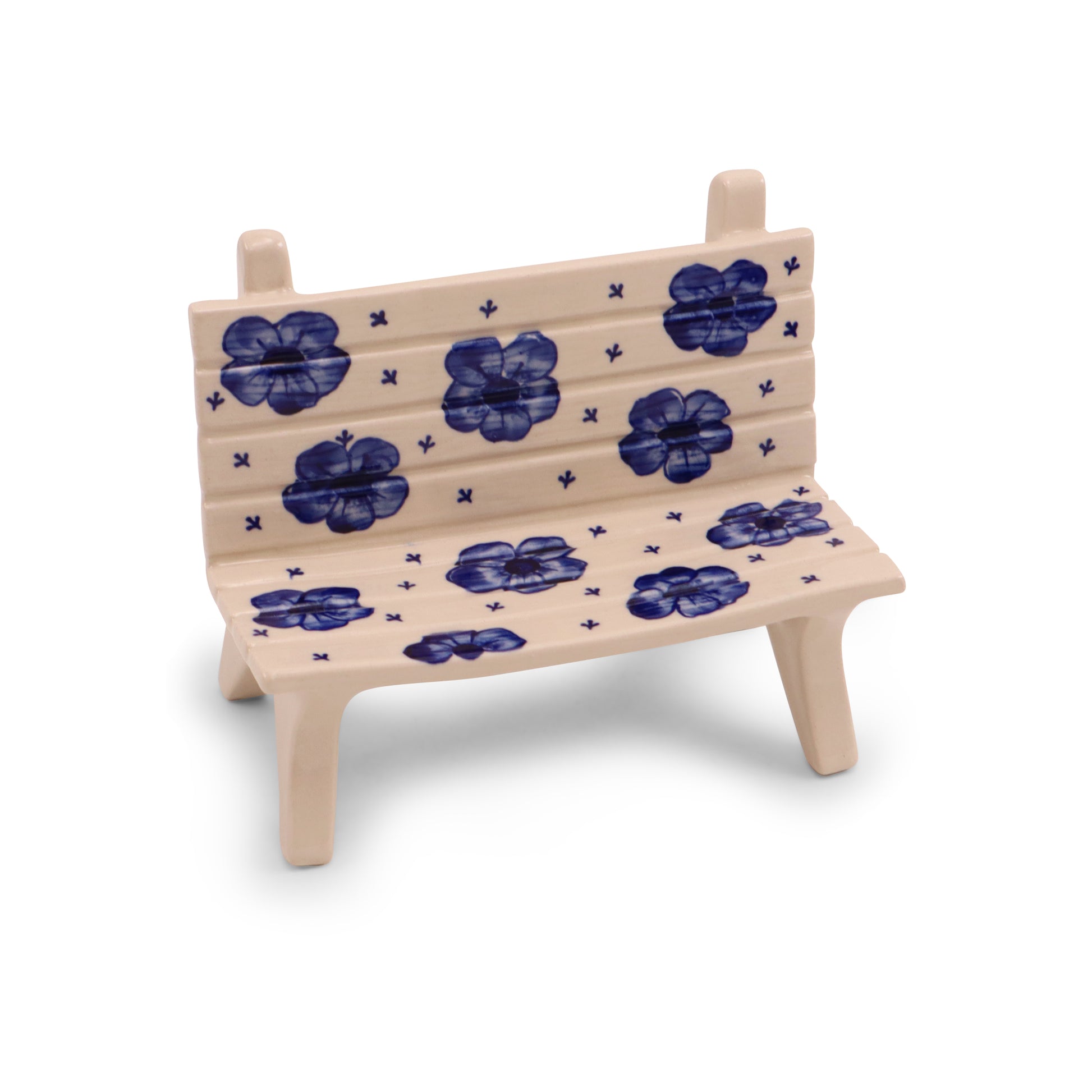 8"x4.5"x7" Bench Figurine. Pattern: Night Sky