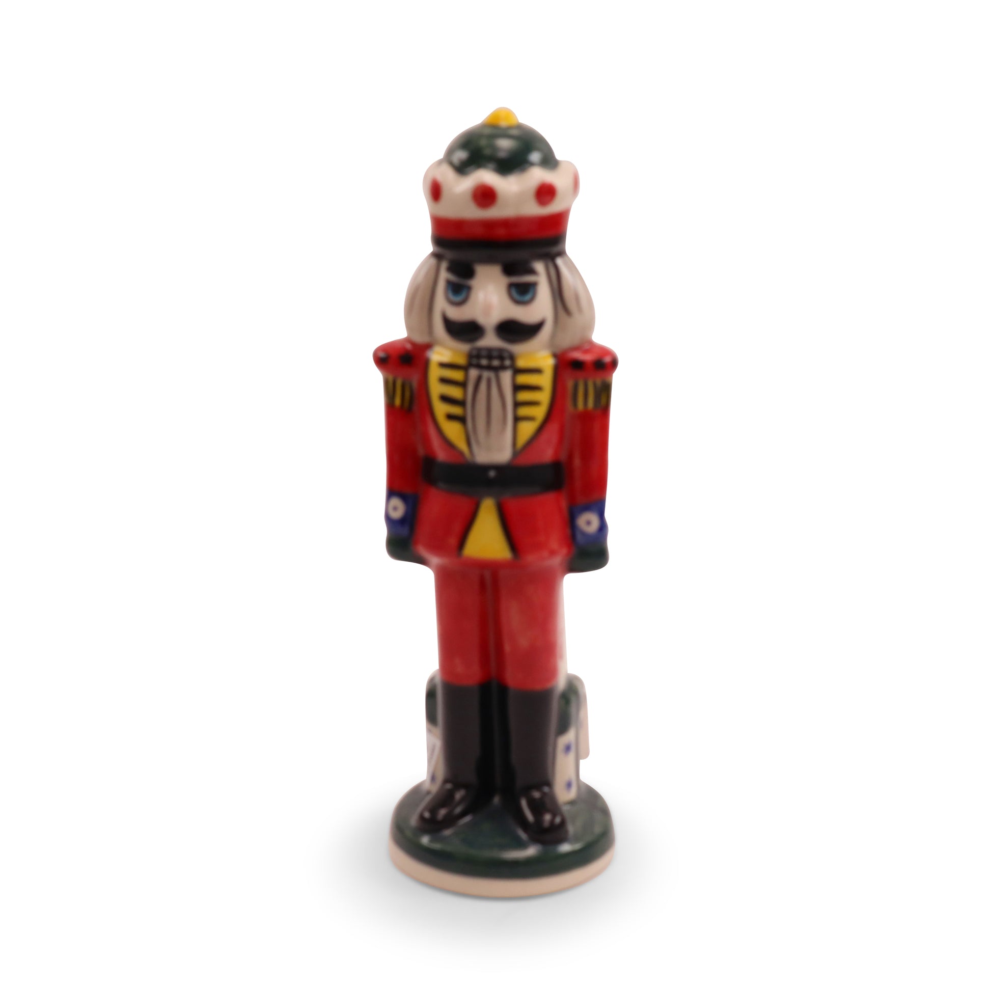 9.5"x3" Nutcracker Figurine .Pattern:Red