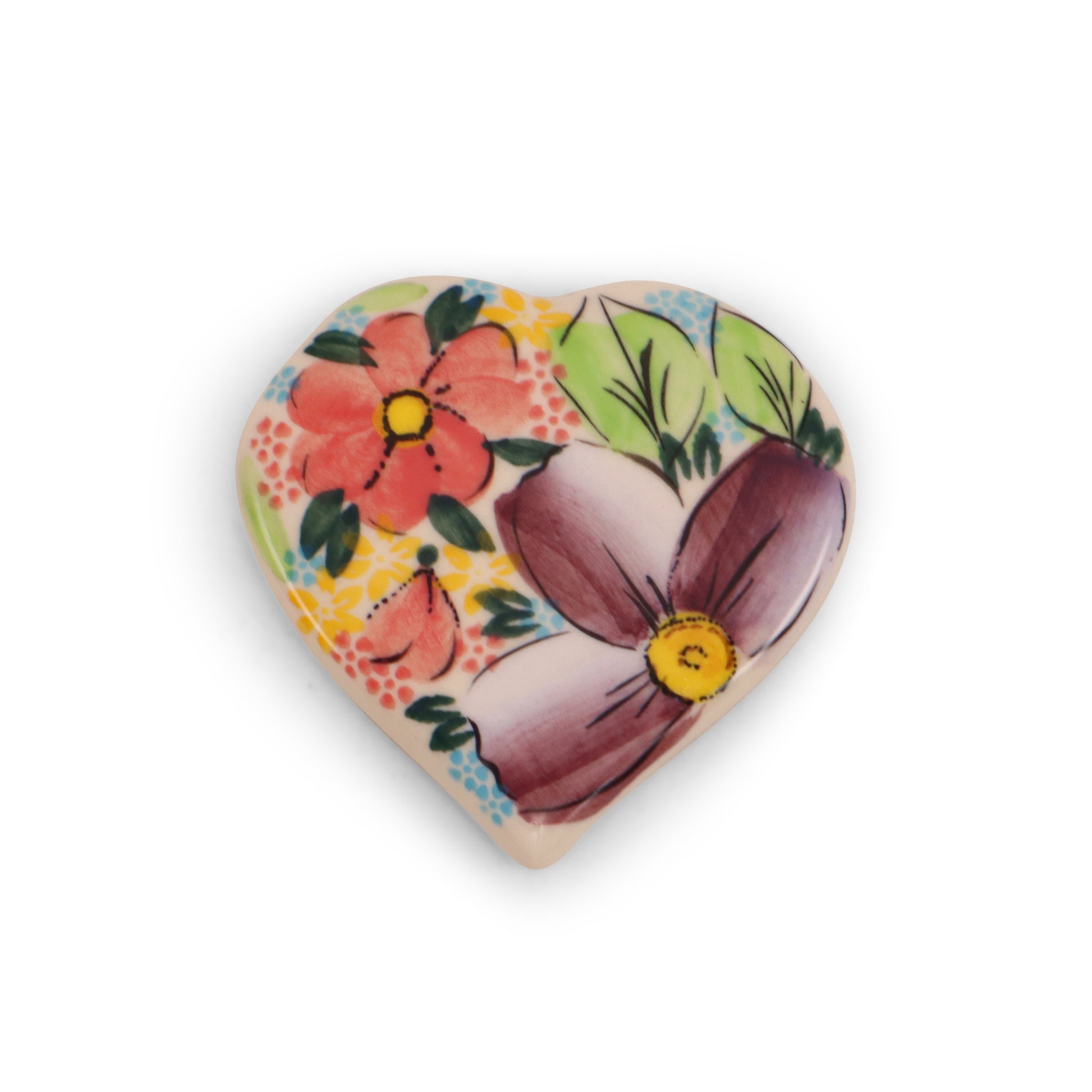 3"x3" Heart Magnet Pattern: Peach Cozy