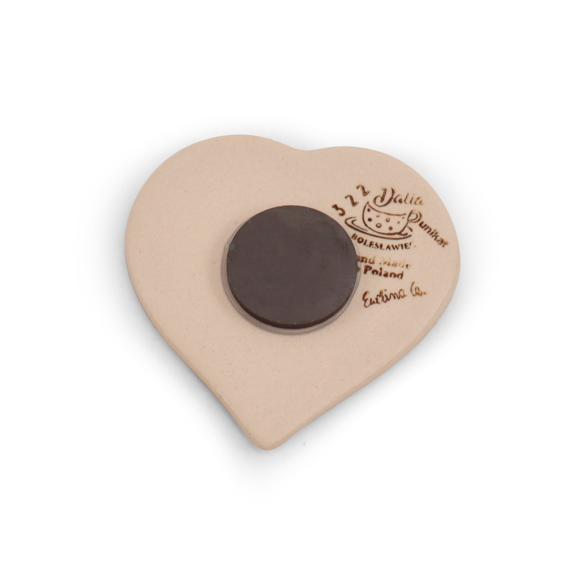 3"x3" Heart Magnet Pattern: Peach Cozy