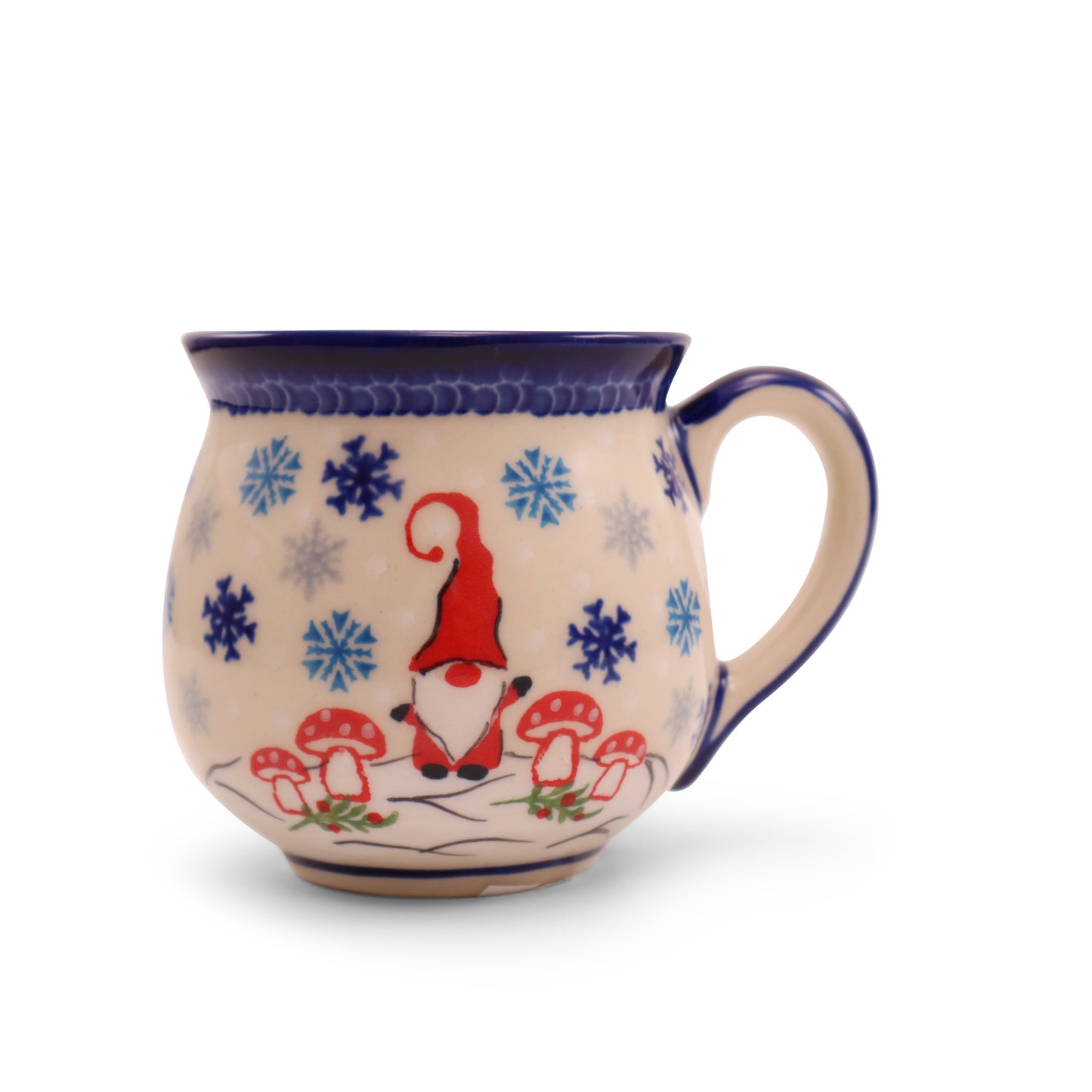 12oz Belly Mug .Pattern:Gnomeland