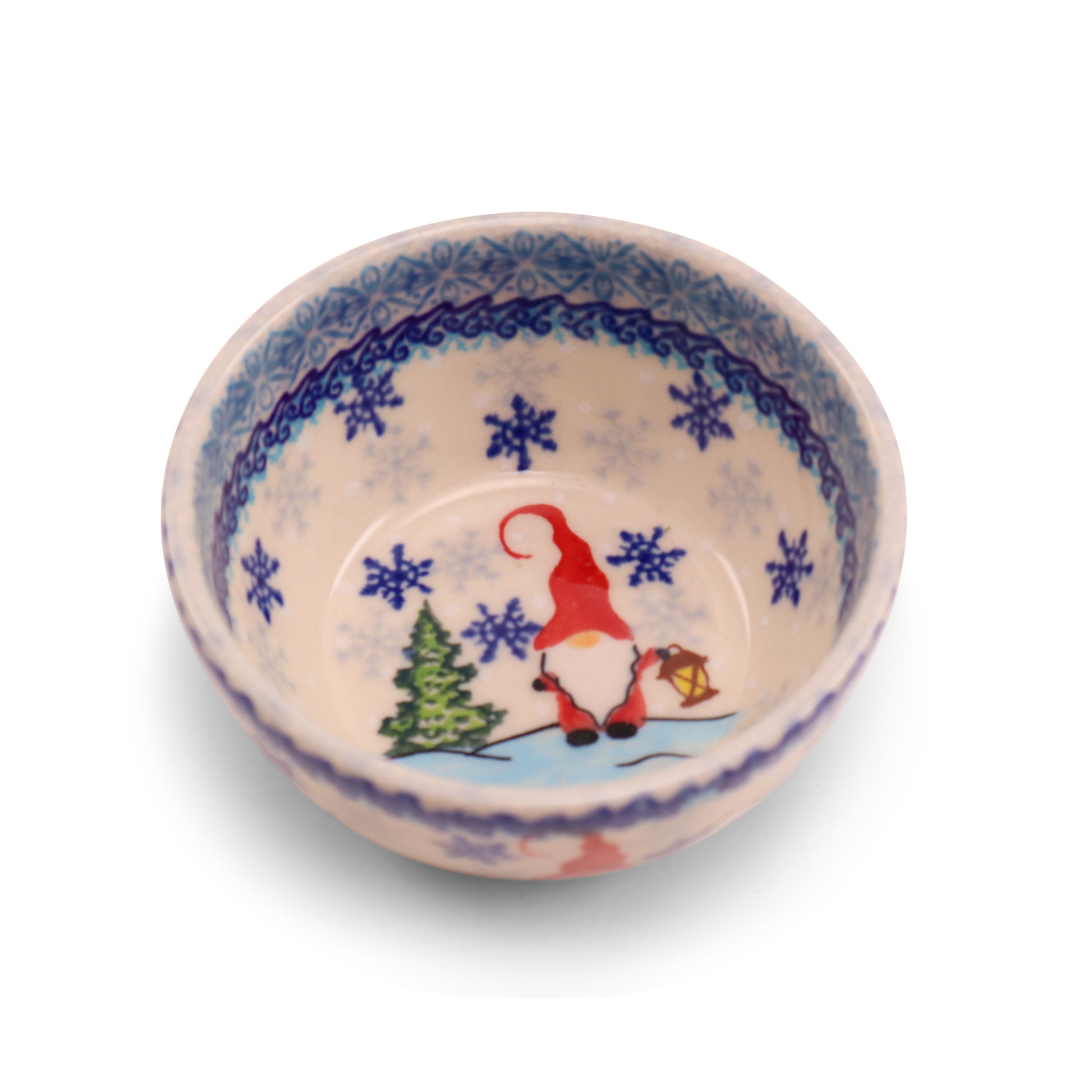 4"x2" Round Bowl .Pattern:Gnomeland