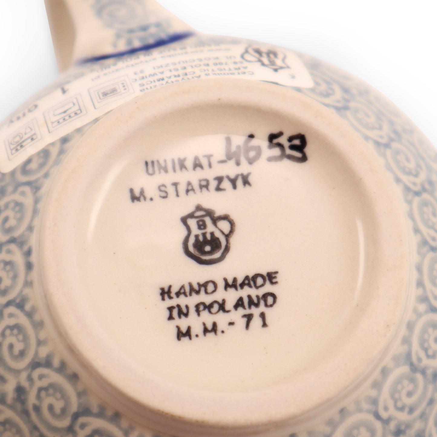 12oz Belly Mug. Pattern: U4653