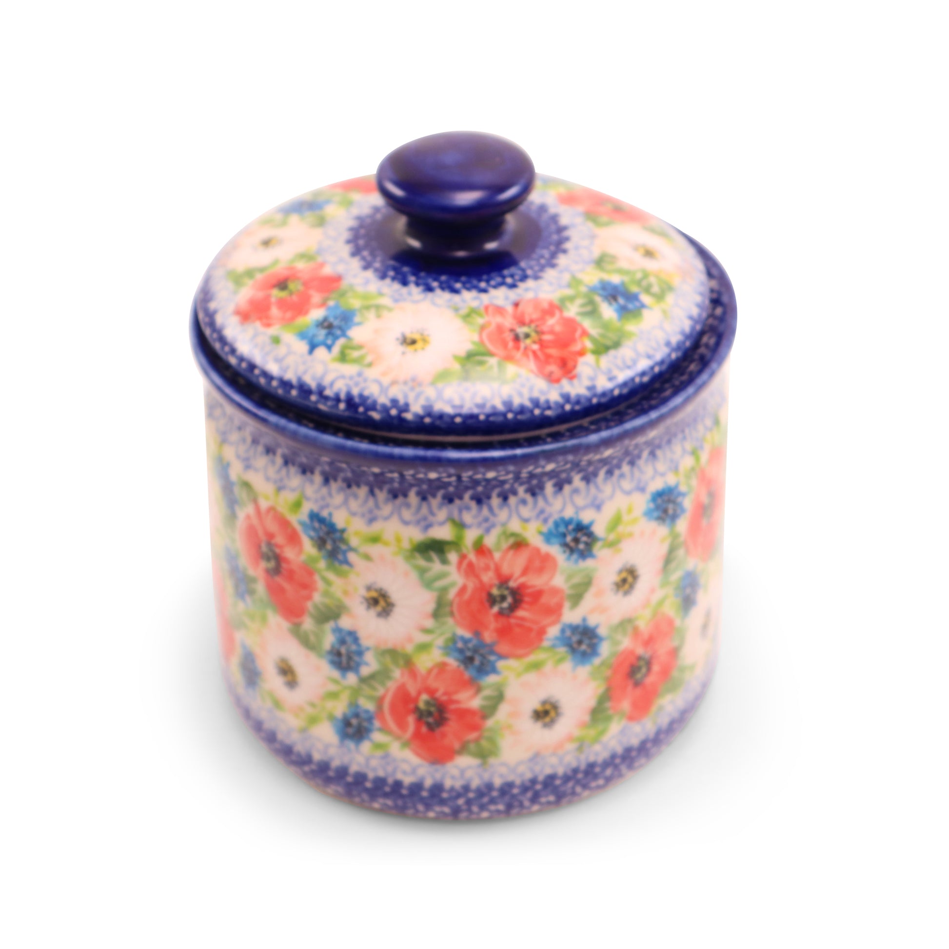 7"x6" Container with Lid .Pattern:Cupala Night