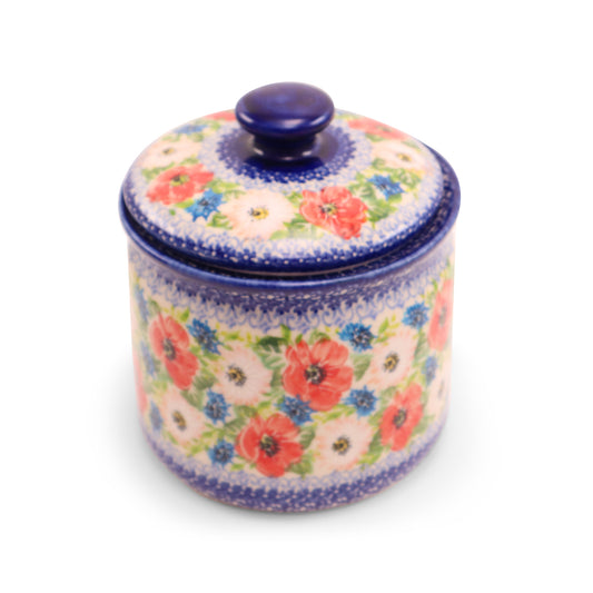 7"x6" Container with Lid .Pattern:Cupala Night