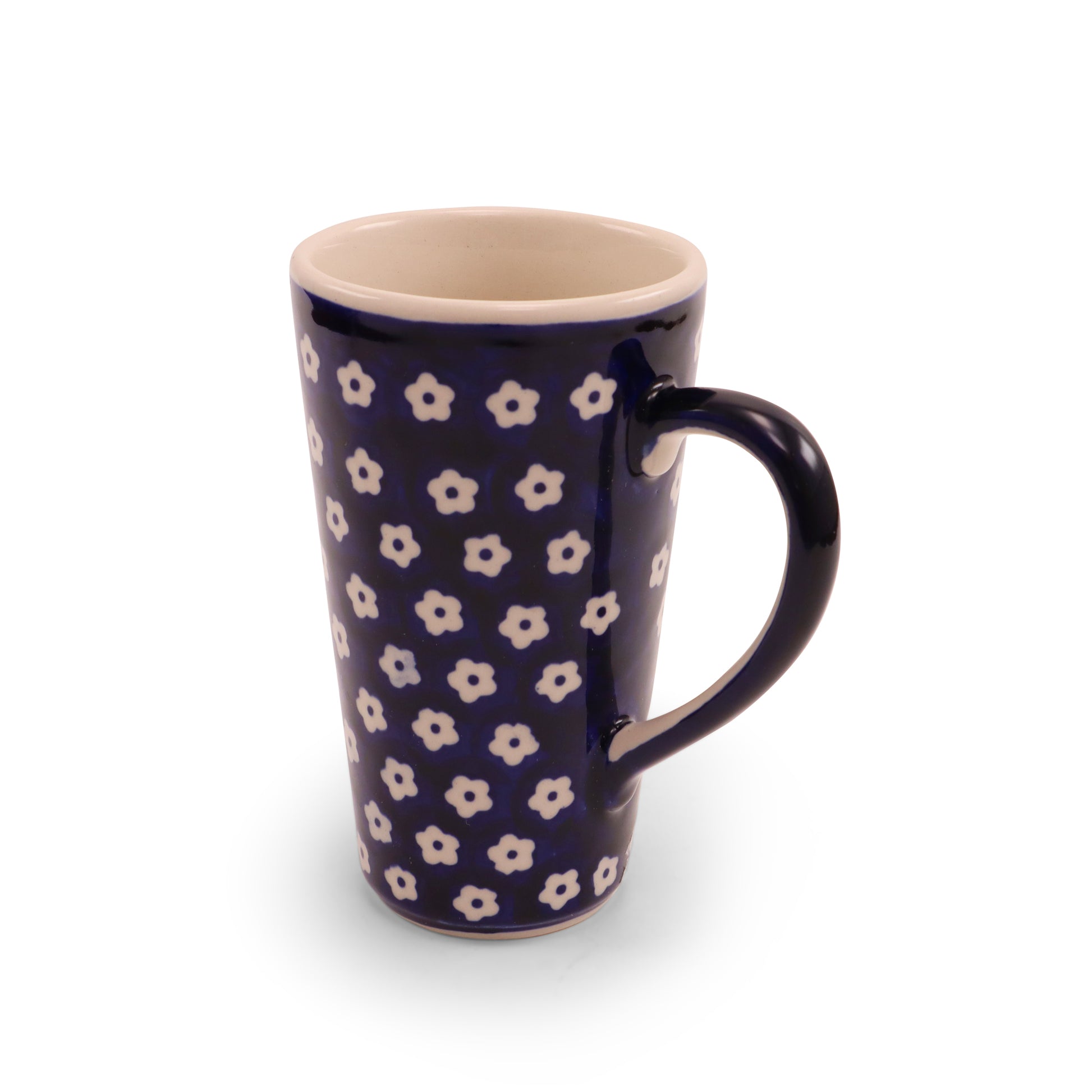 16oz Latte Mug .Pattern:Daisies