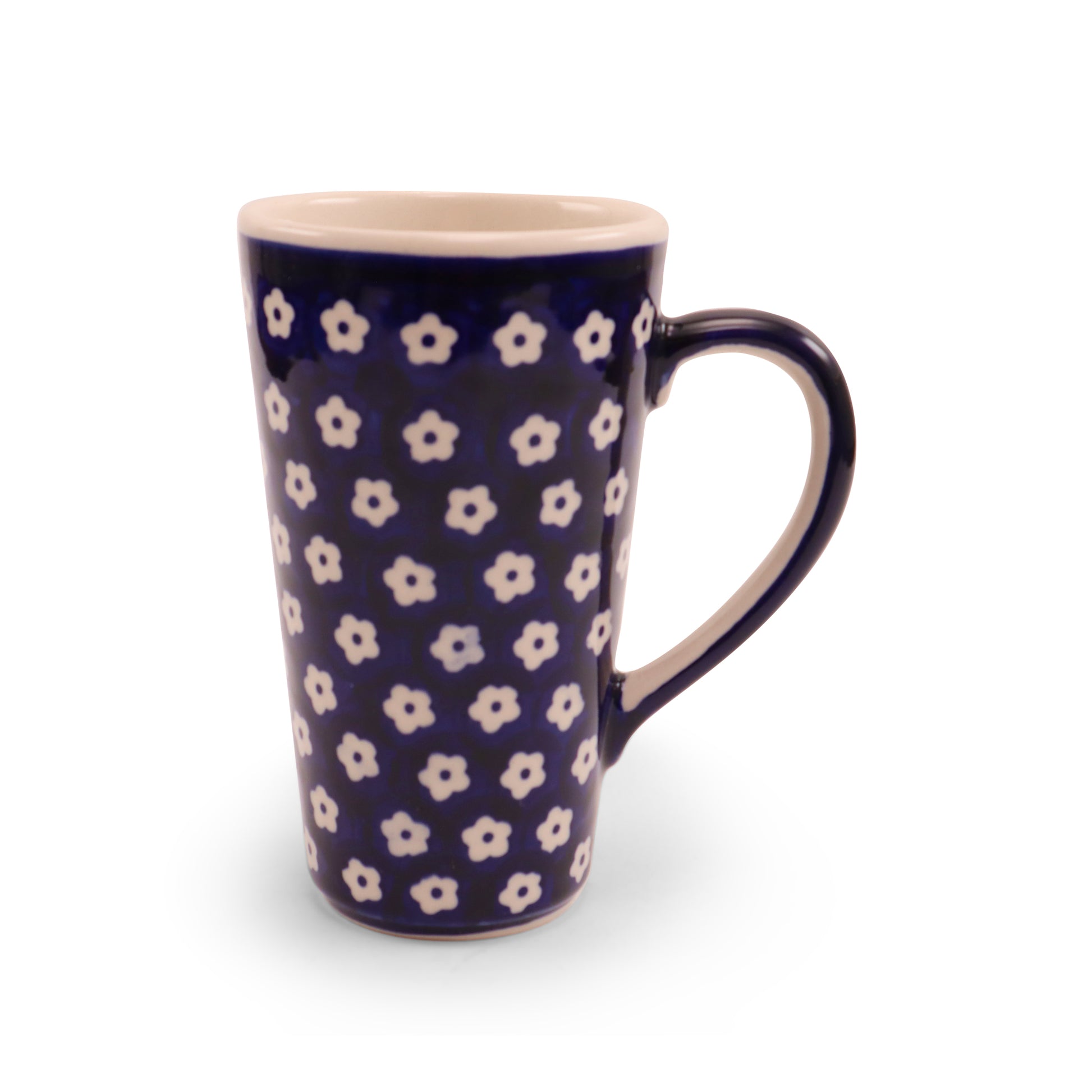 16oz Latte Mug .Pattern:Daisies
