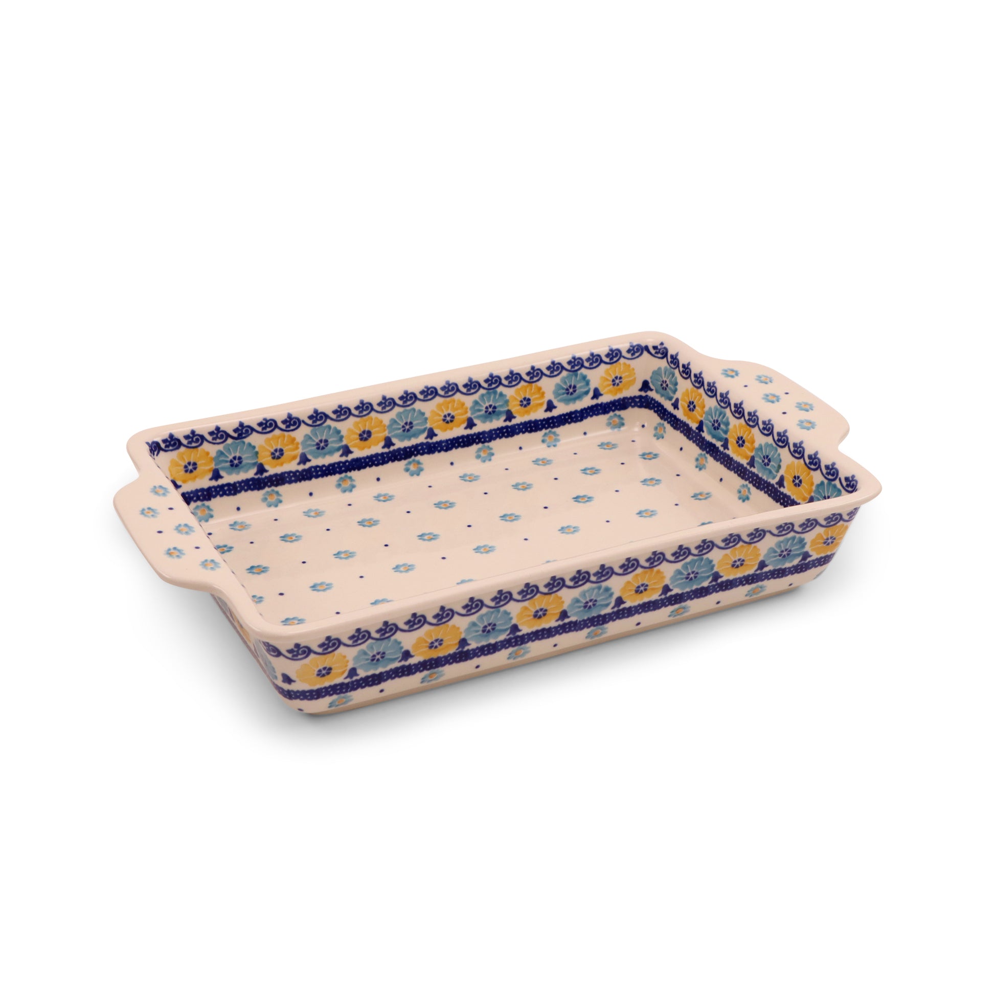 9"x12.5"x2.7" Baker with Handles Pattern: Cupcake Time