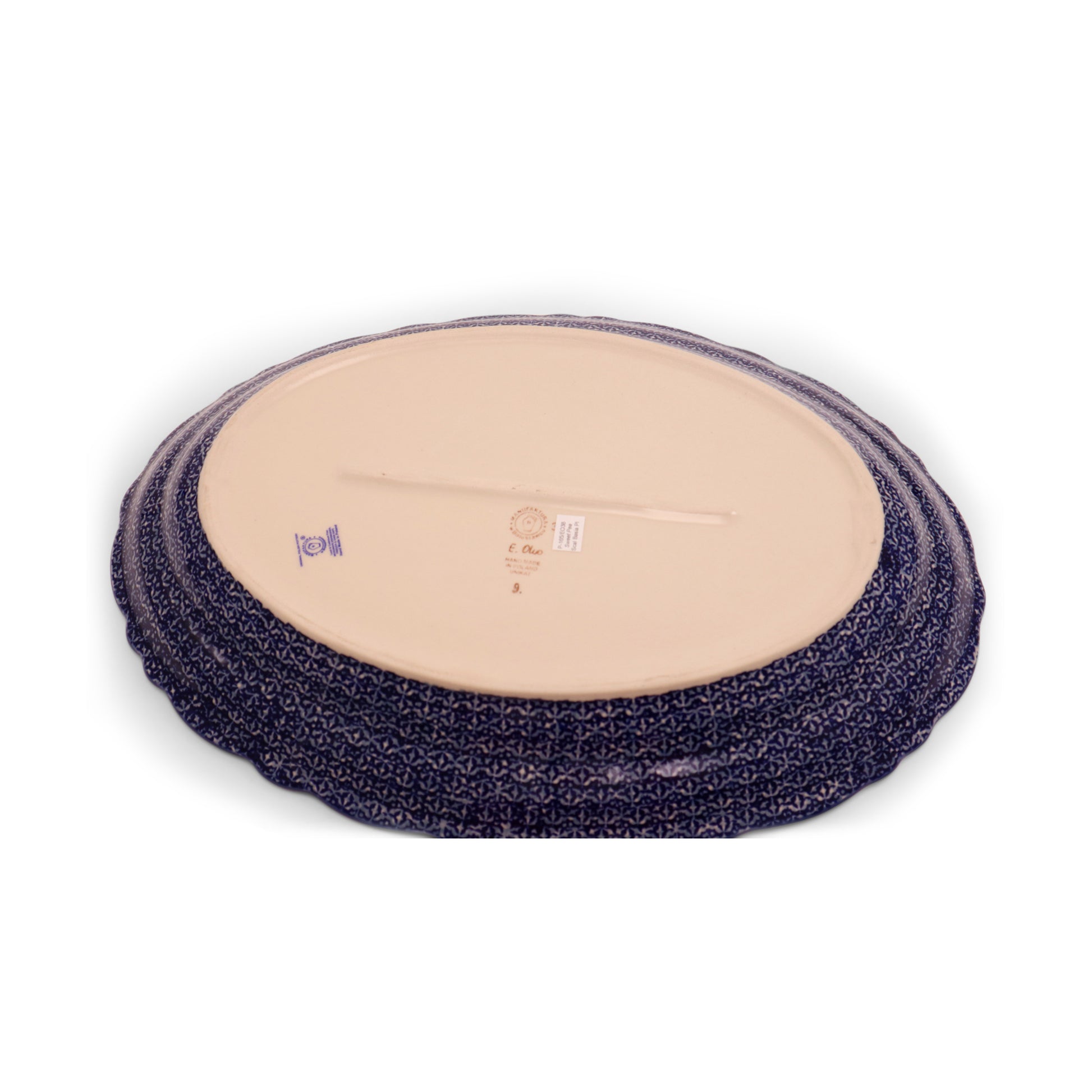 17"x12"x2" Platter .Pattern:Sweetpea