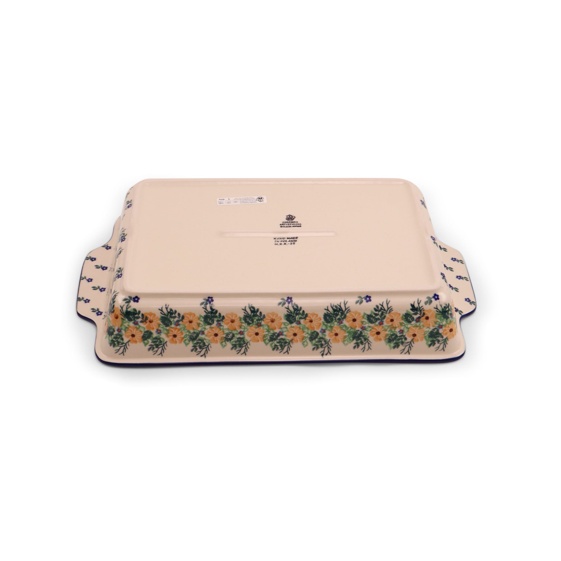 9"x12.5"x2.7" Baker with Handles Pattern: Sunday Morning