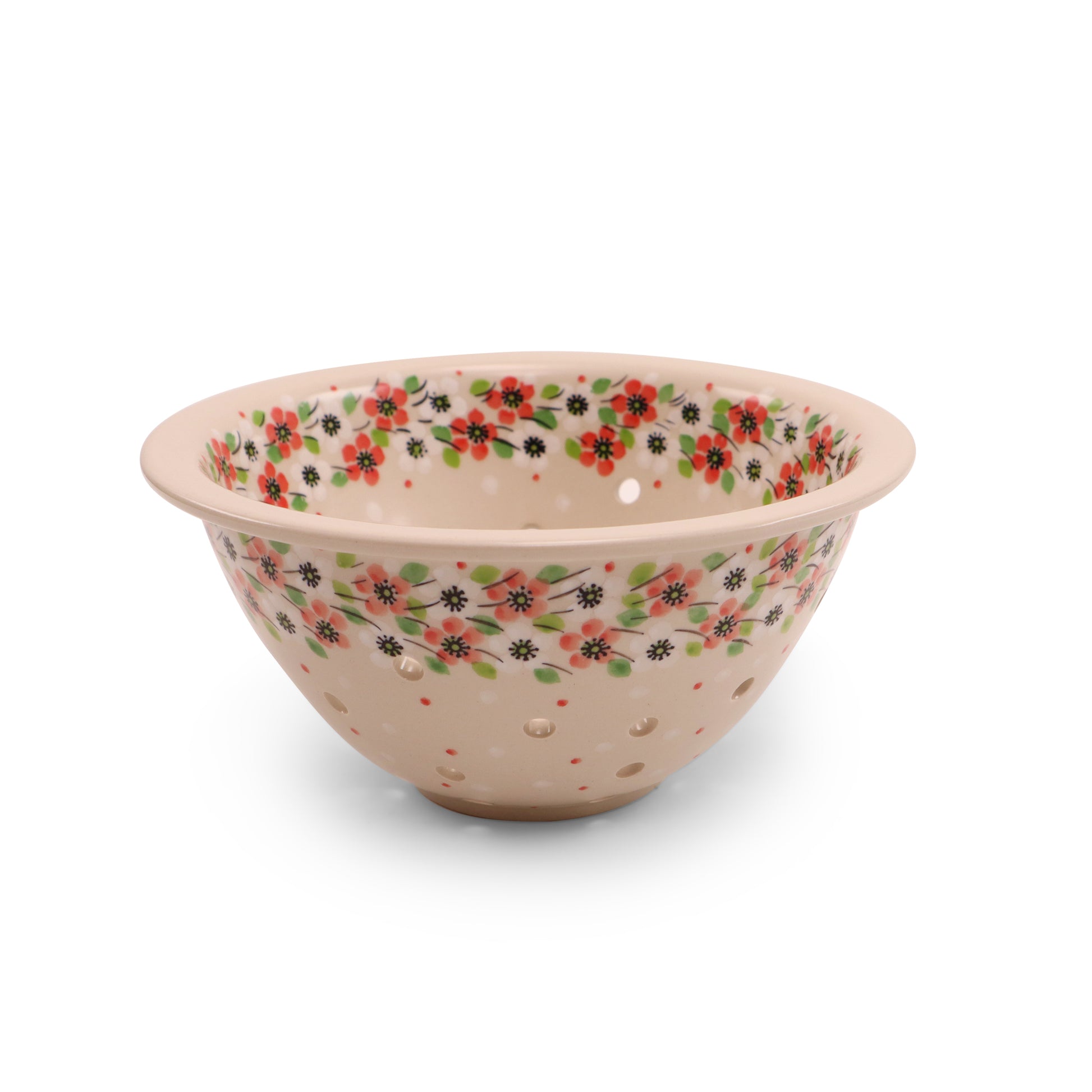 8"x4" Strainer. Pattern: May Day