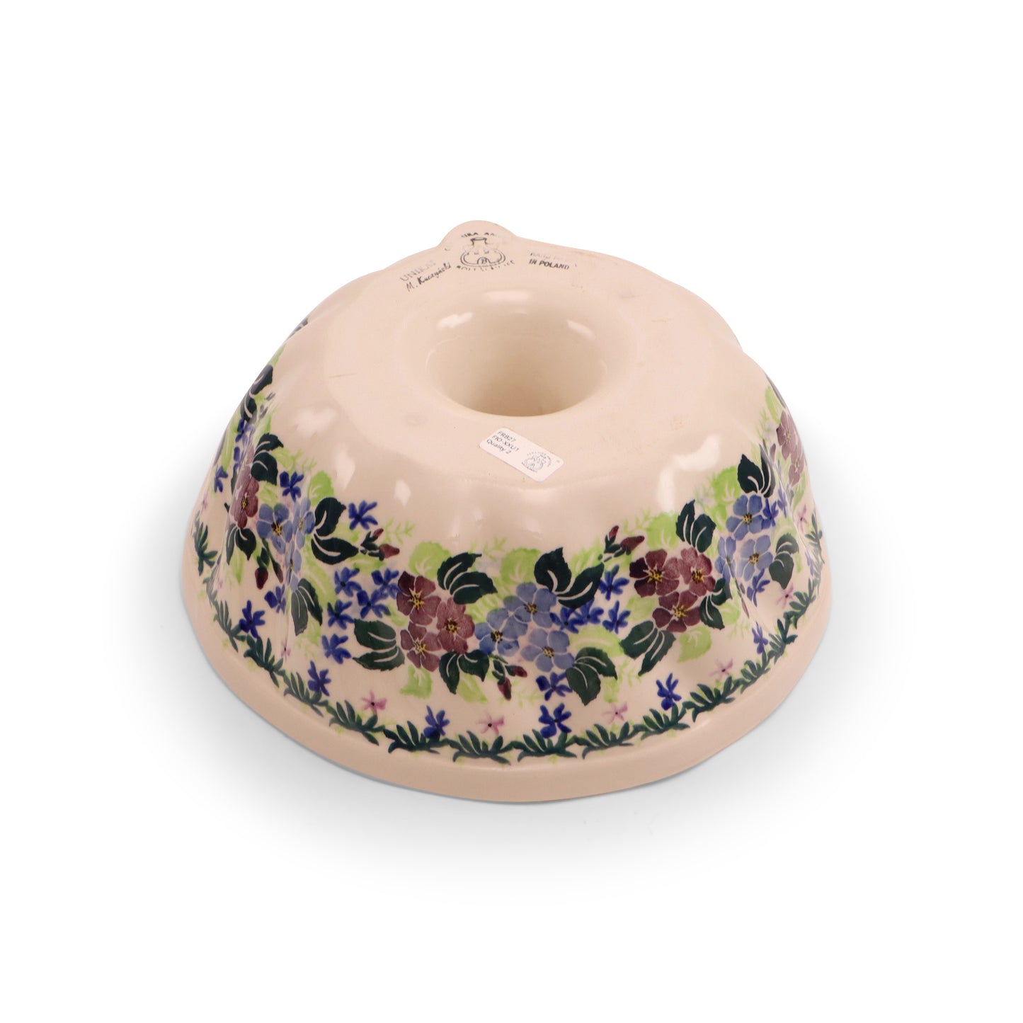 10.5"x5" Bundt Pan 2Q. Pattern:Ocean Blues