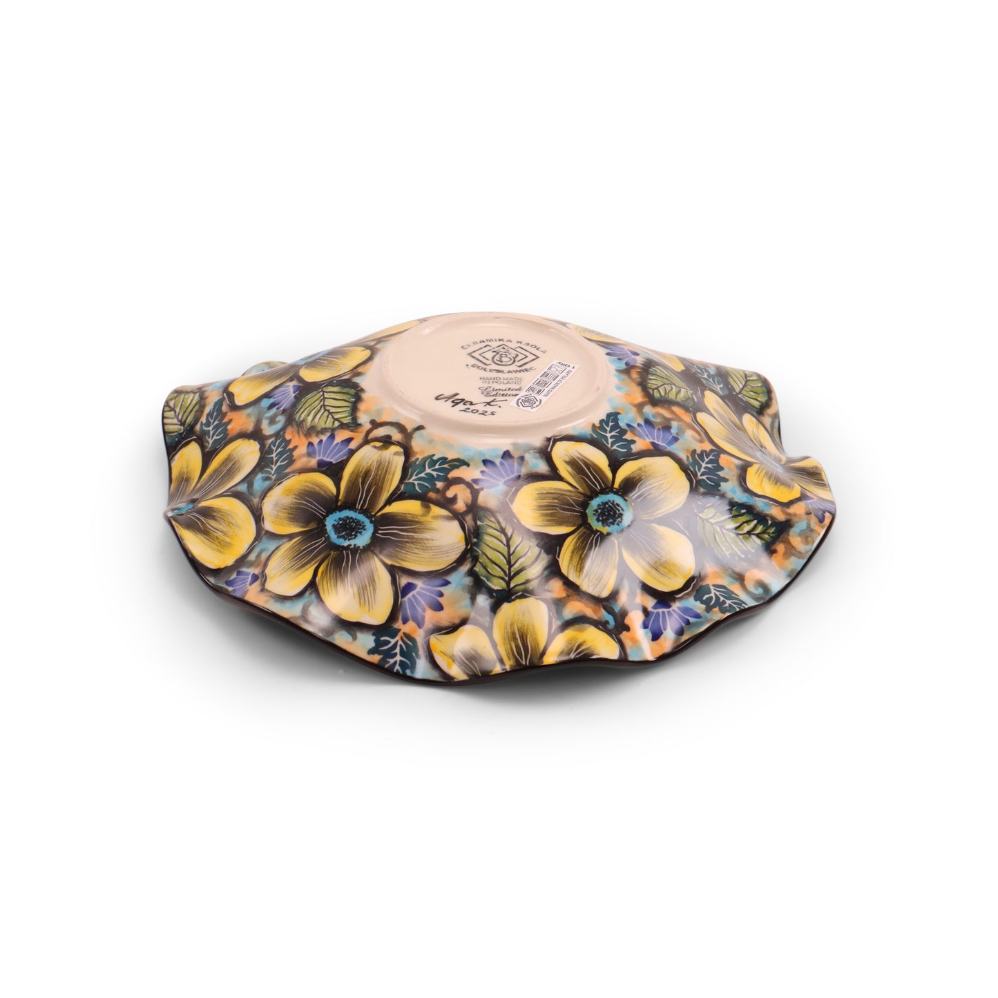 11" Wavy Shallow Bowl LE 2Q.Pattern: Citronelle