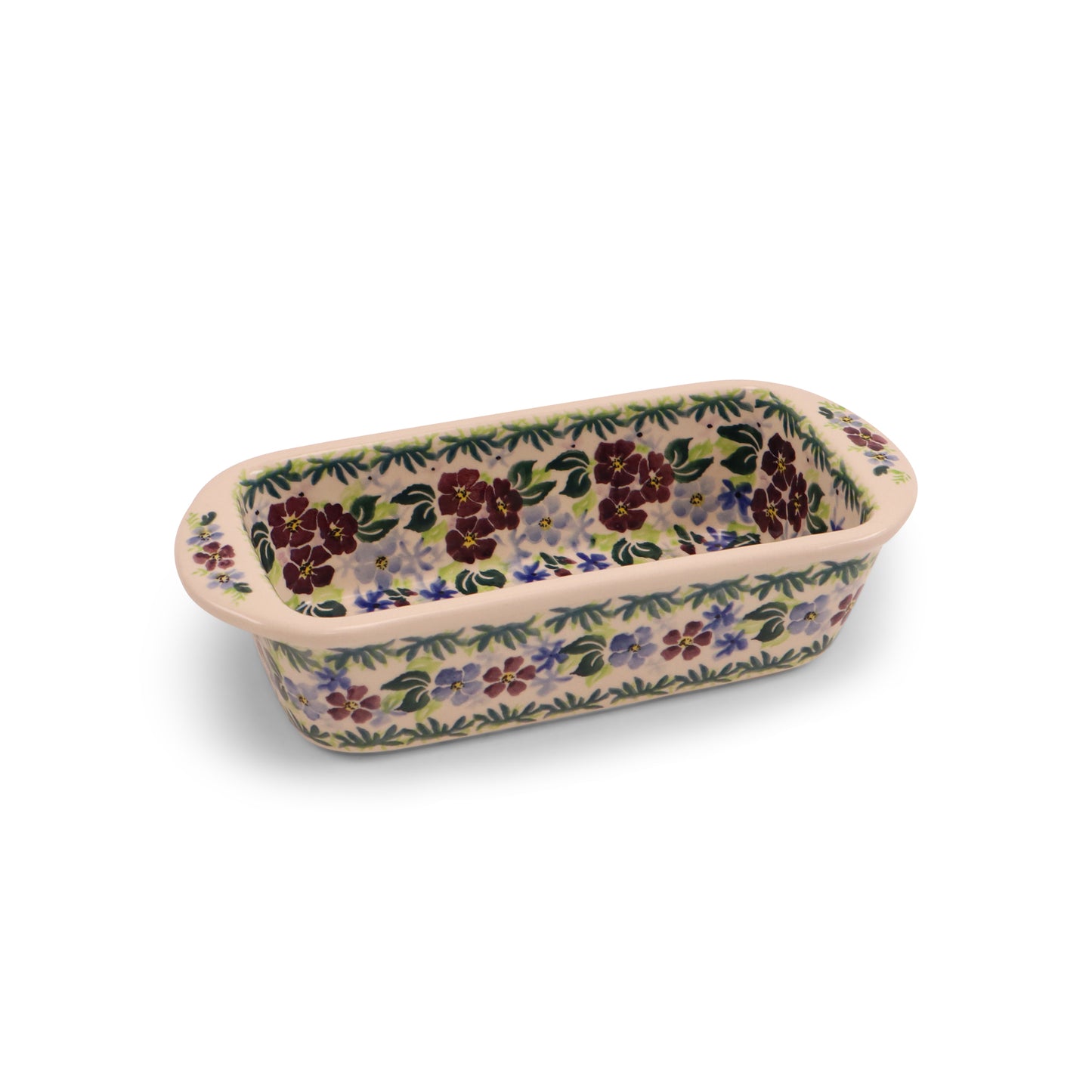10"x4"2.5" Loaf Baker. Pattern:Ocean Blues