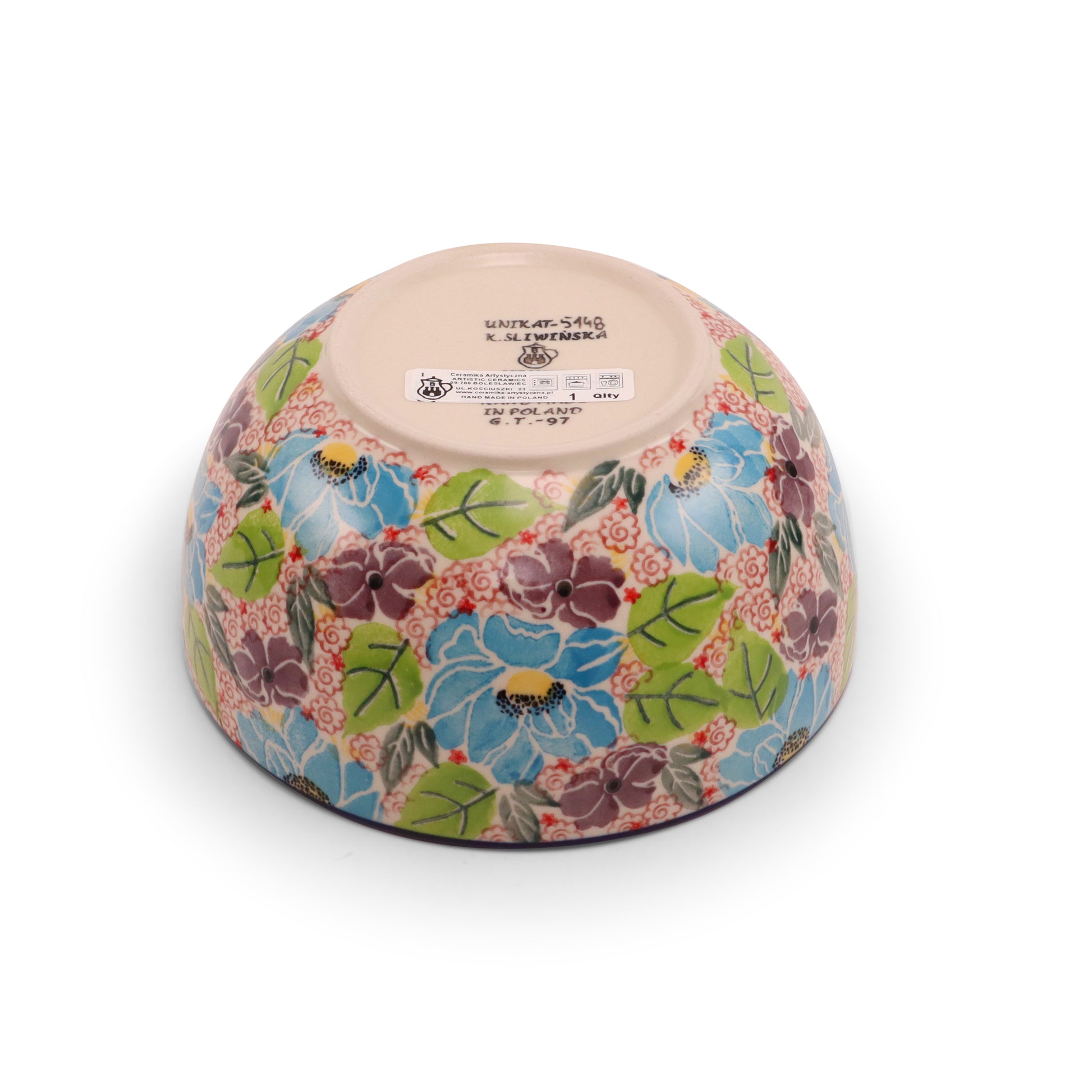 6.5"x3.5" Round Bowl Pattern: Summertime