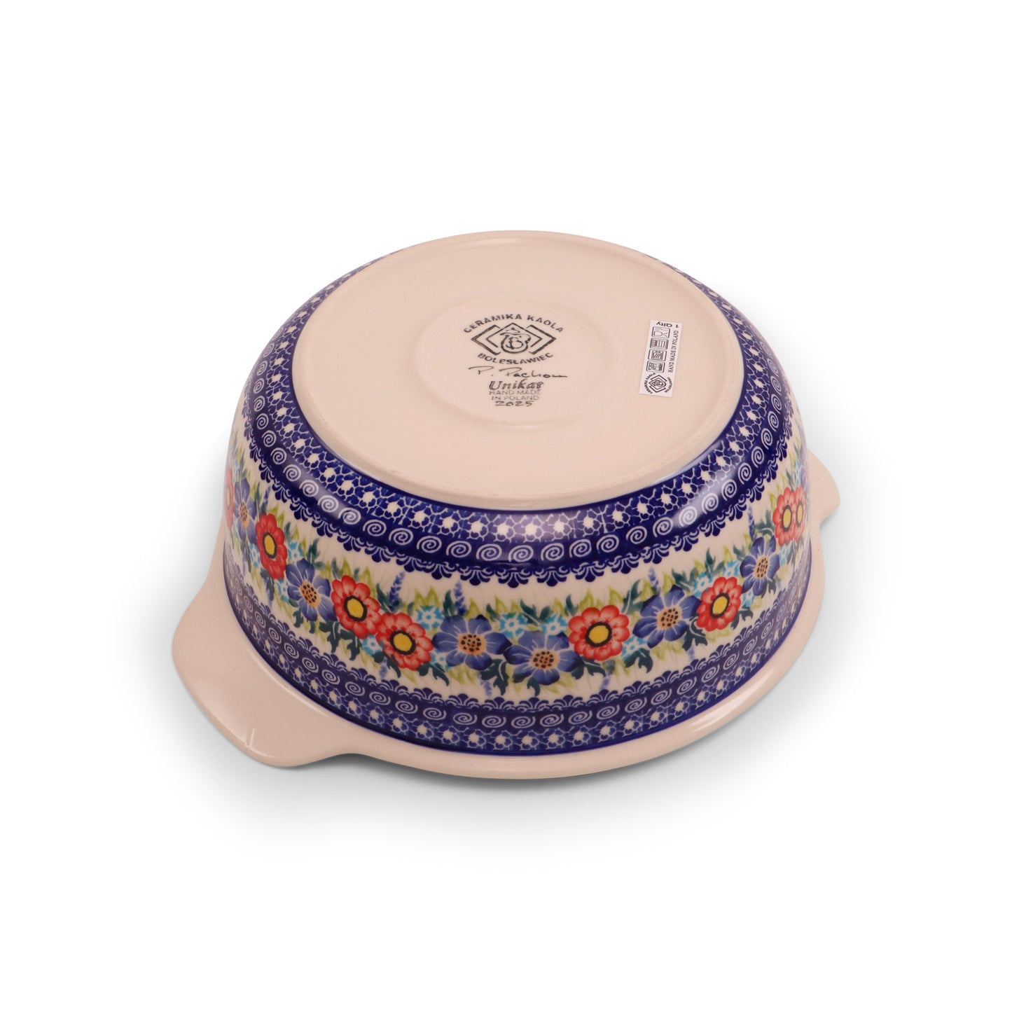 9.5"x4" Tureen with Handles 2Q.Pattern: Summer Wreath