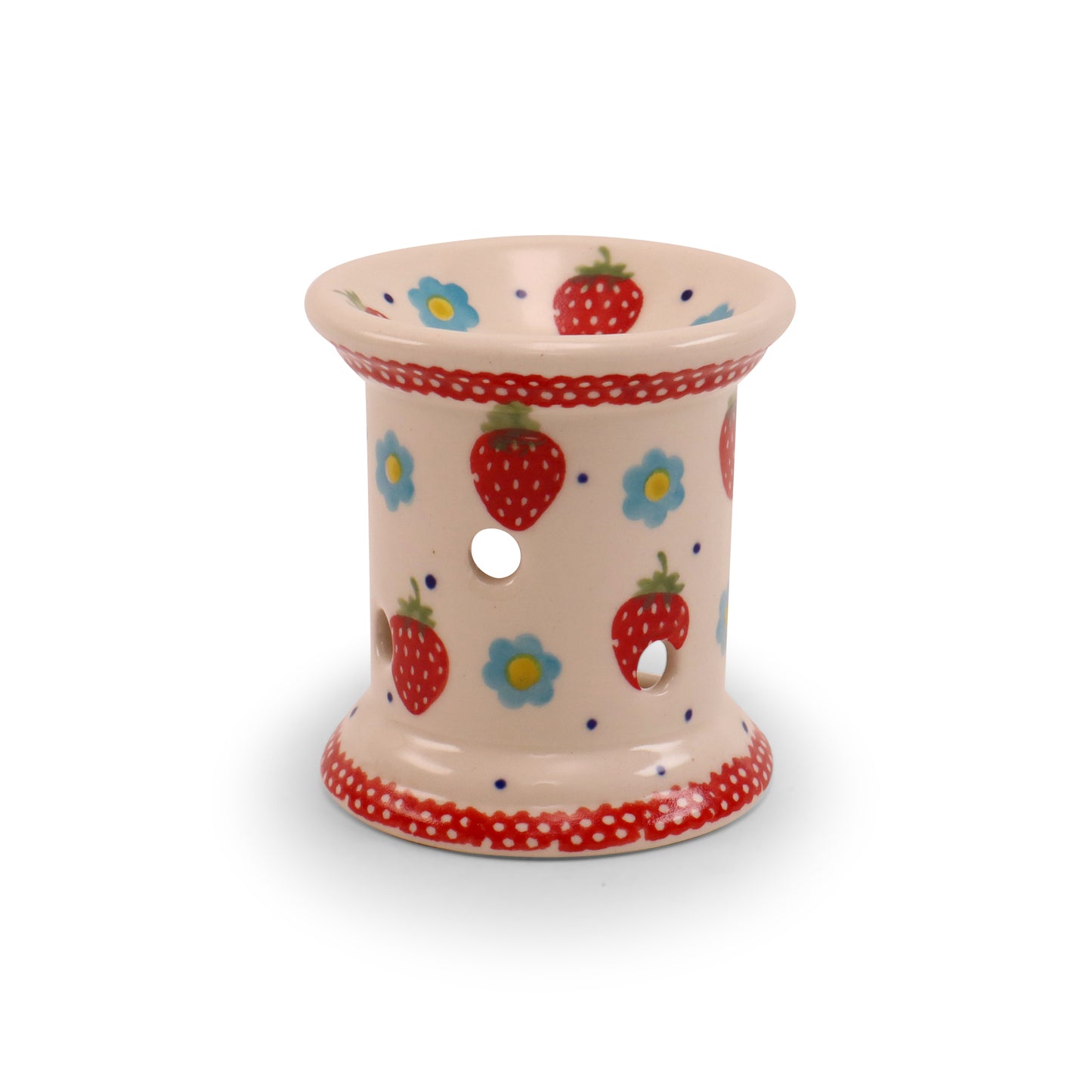 3.5"x4" Tealight Warmer. Pattern: Berry Patch