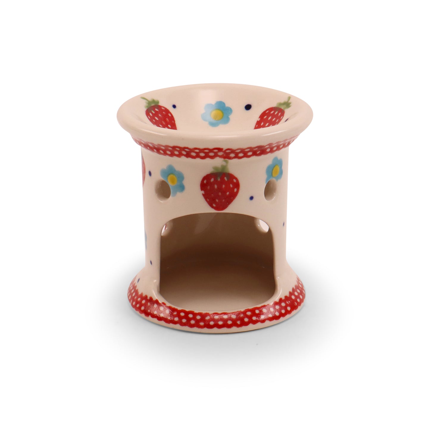 3.5"x4" Tealight Warmer. Pattern: Berry Patch